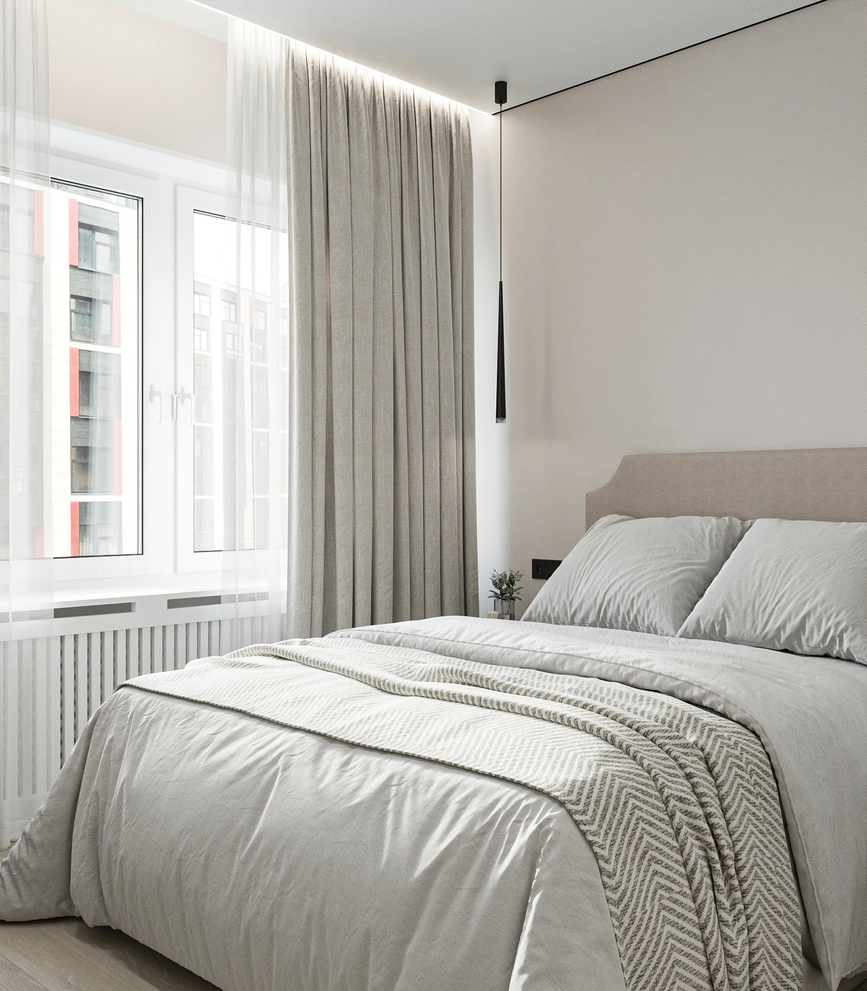 Проект квартиры в светлых тонах