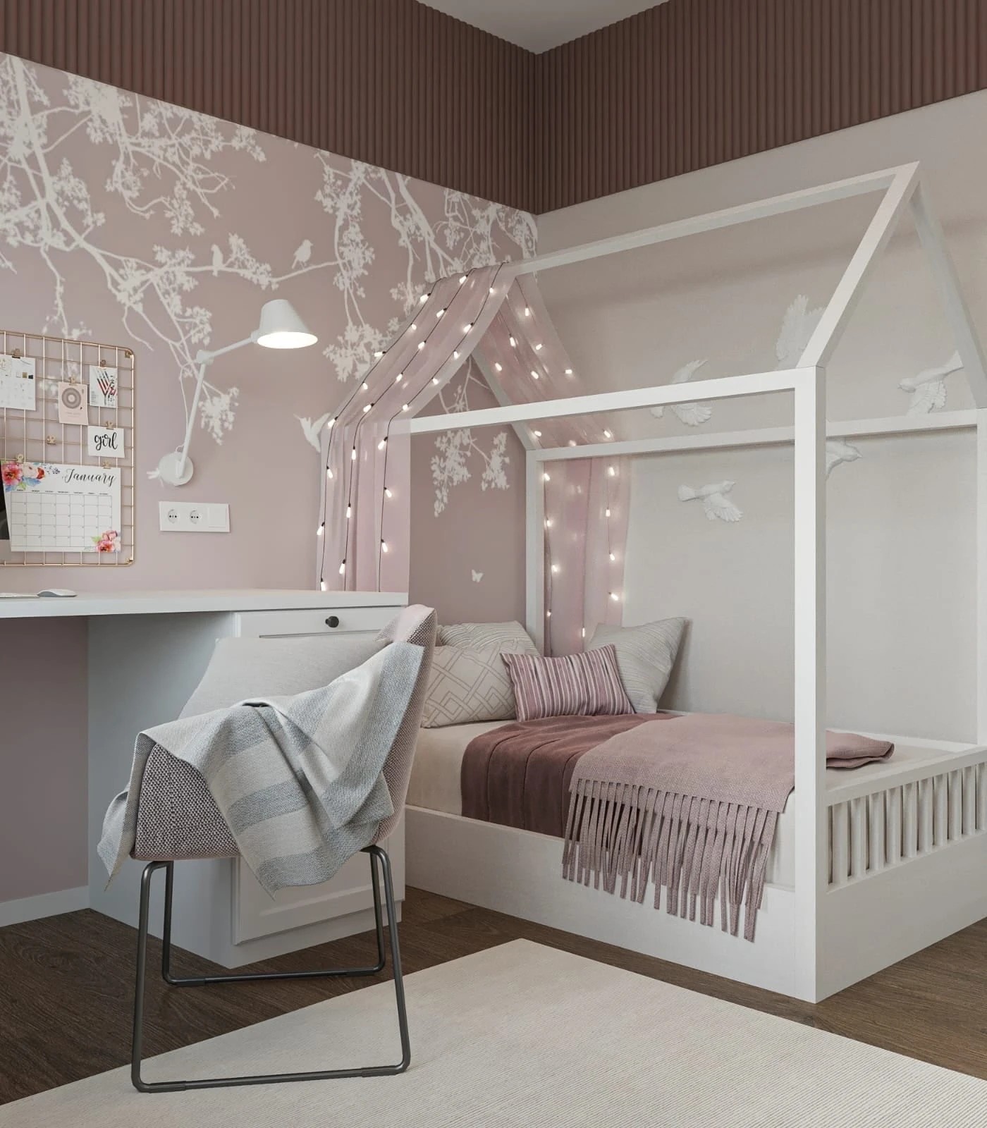 Дизайн детской для прекрасной леди