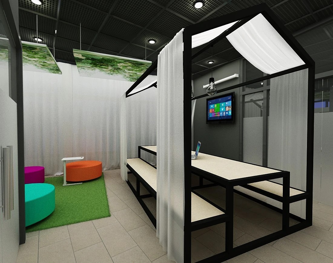 Кухни и переговорные для офисного здания