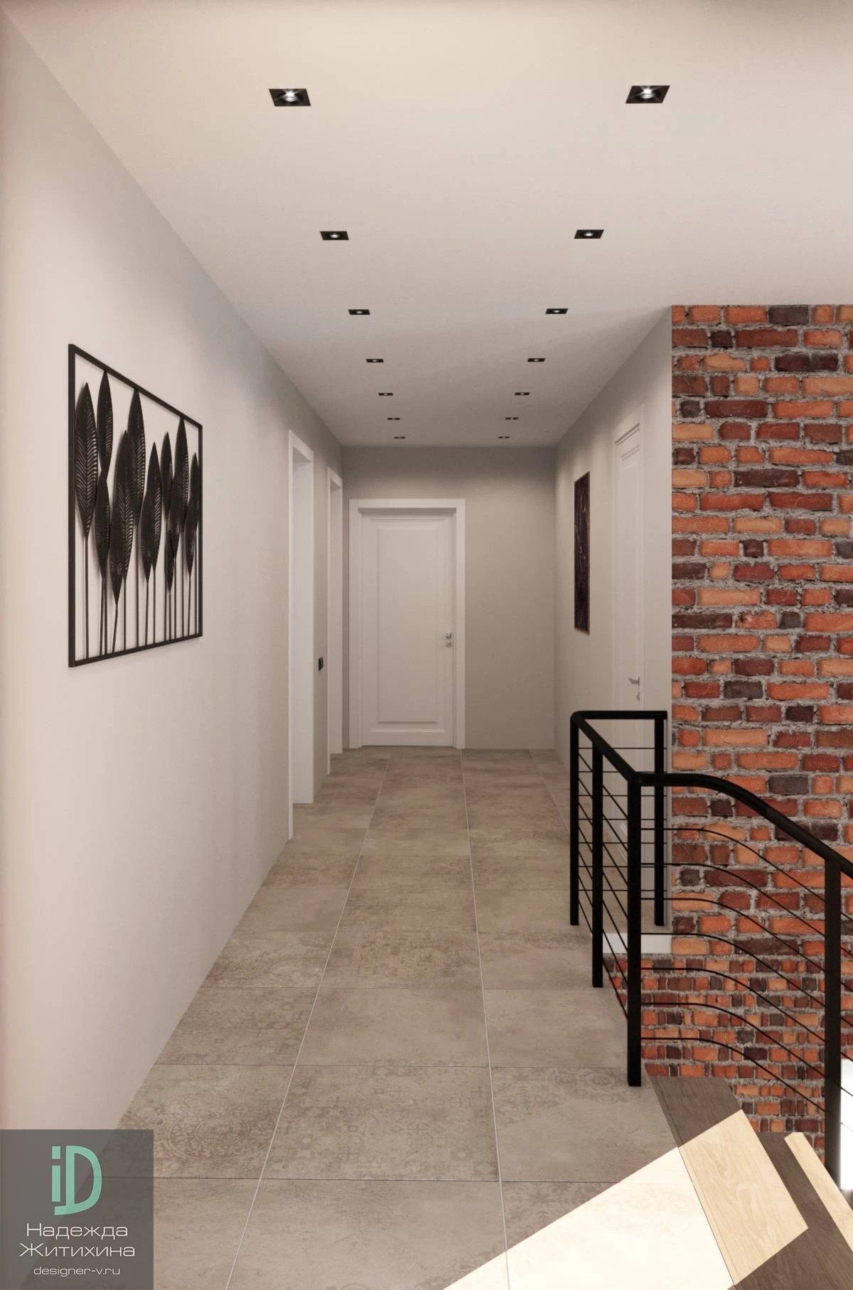 Коридор и лестница
