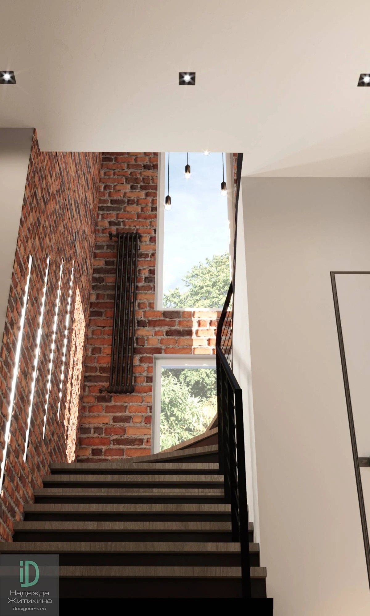 Коридор и лестница