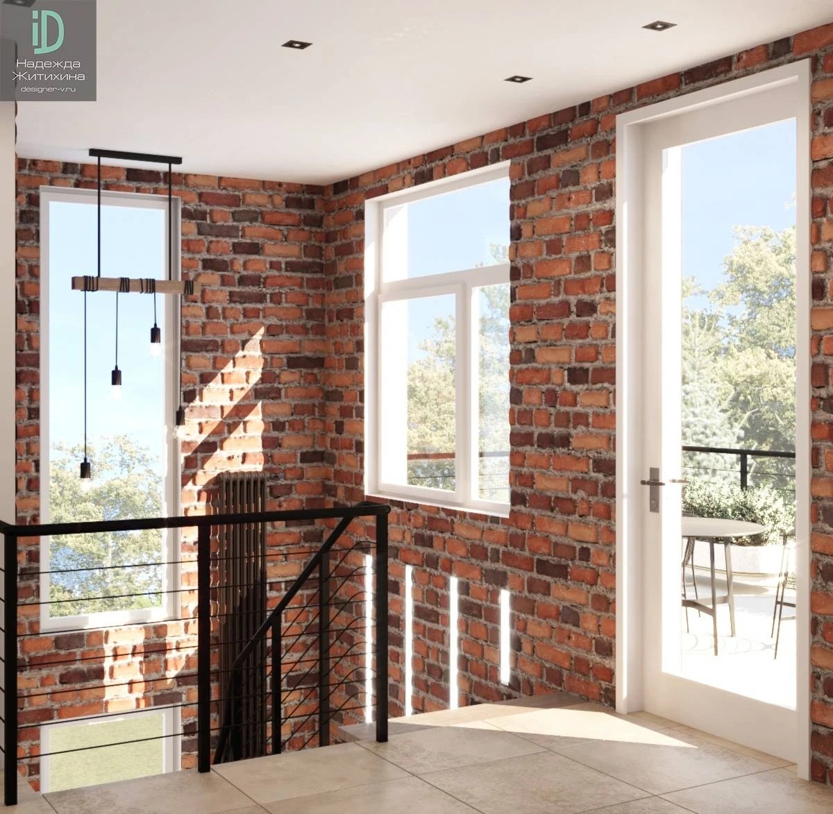 Коридор и лестница