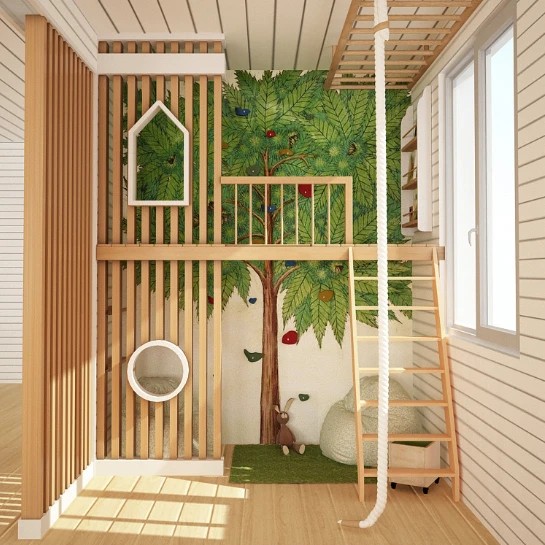 Детская зона в загородном доме