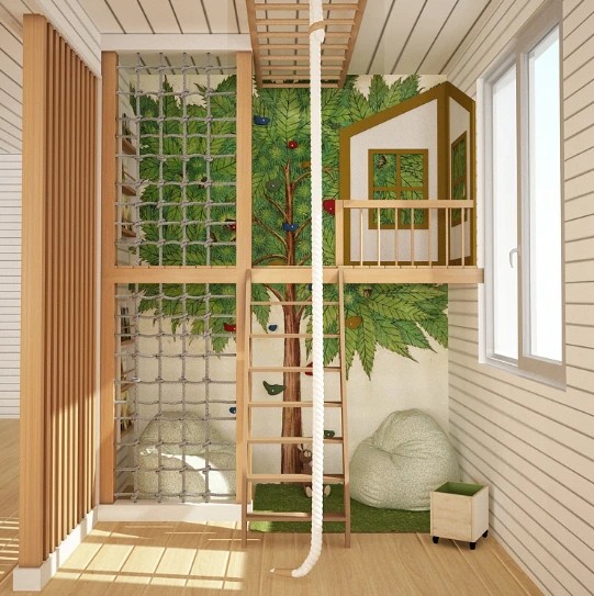 Детская зона в загородном доме