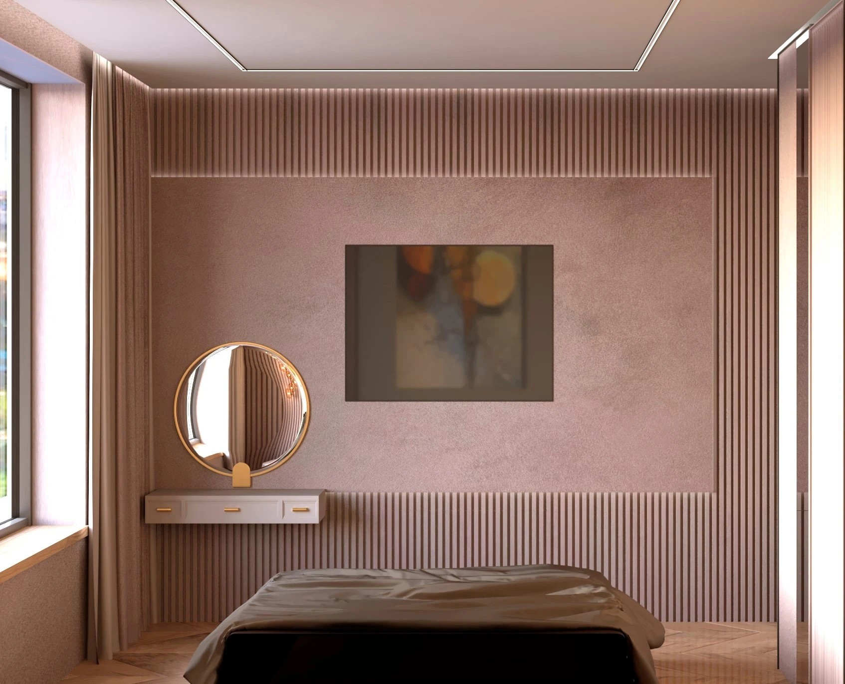 Дизайн квартиры в  пастельных тонах