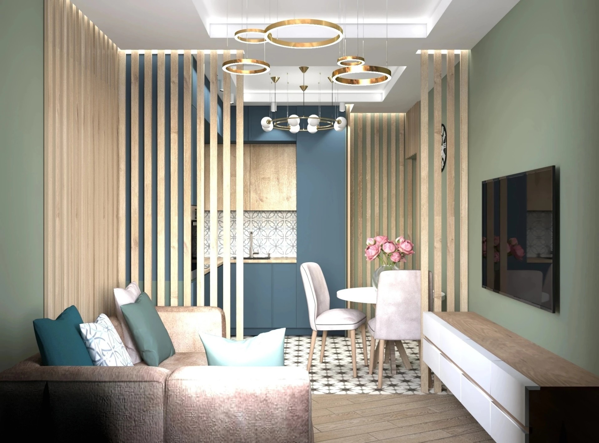 Зонирование кухни