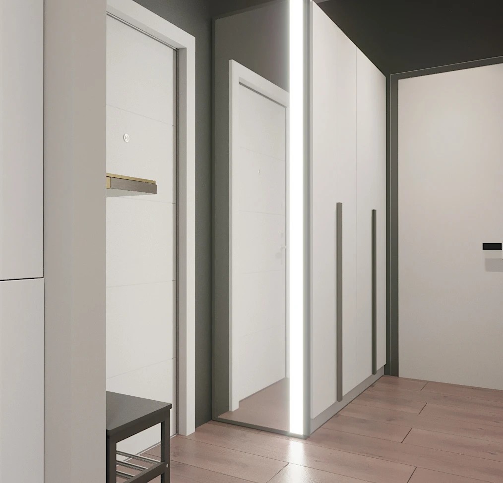 Kitchen аnd hallway minimalism