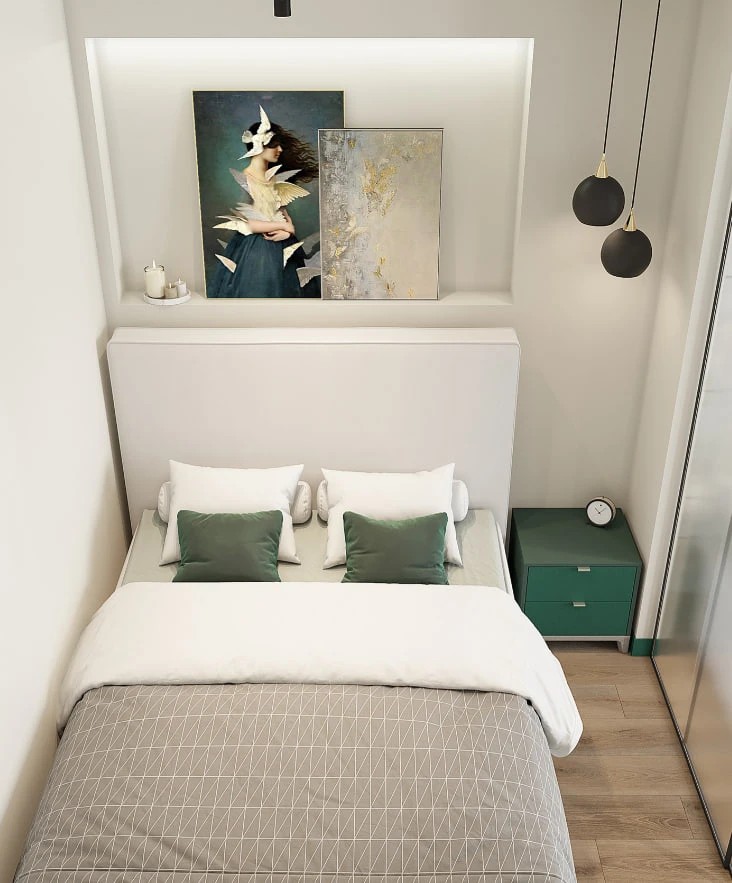 LIVING ROOM WITH BED ZONE