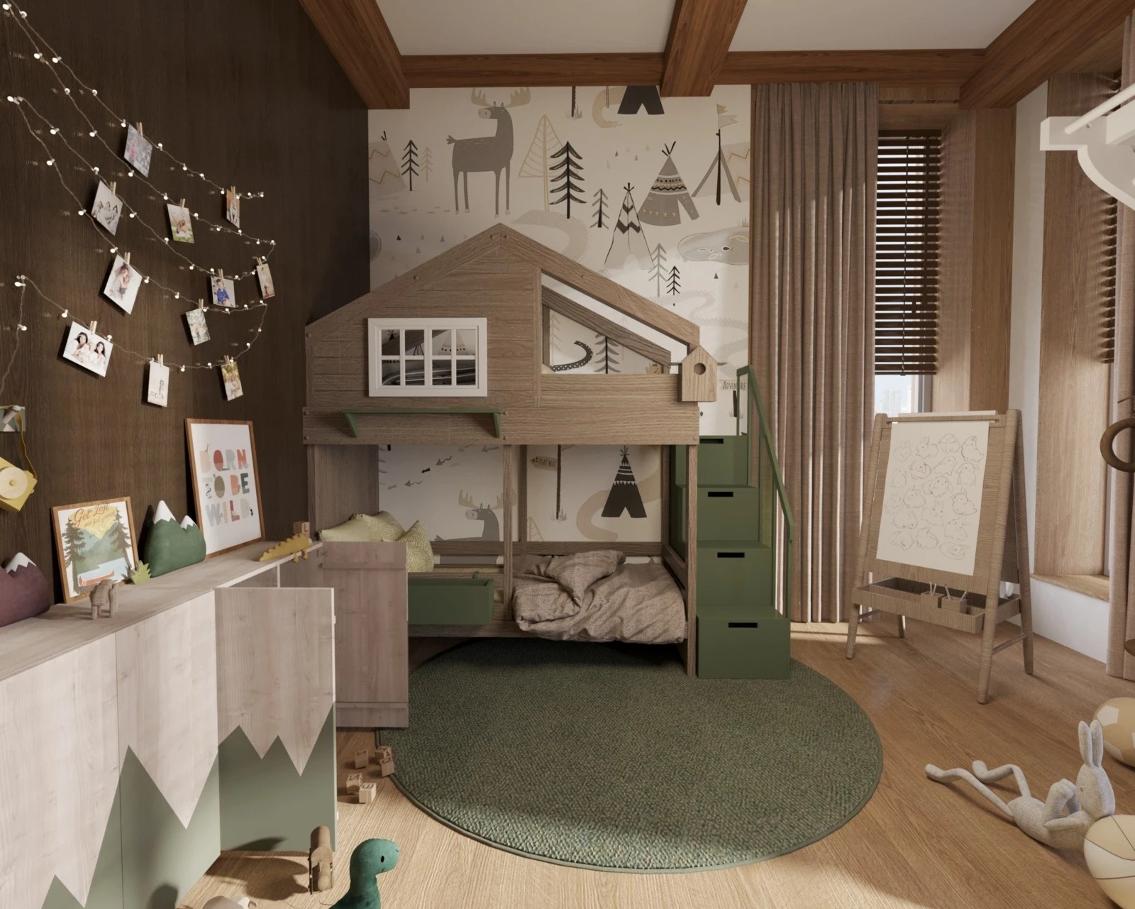 Проект квартиры с использованием натуральных материалов