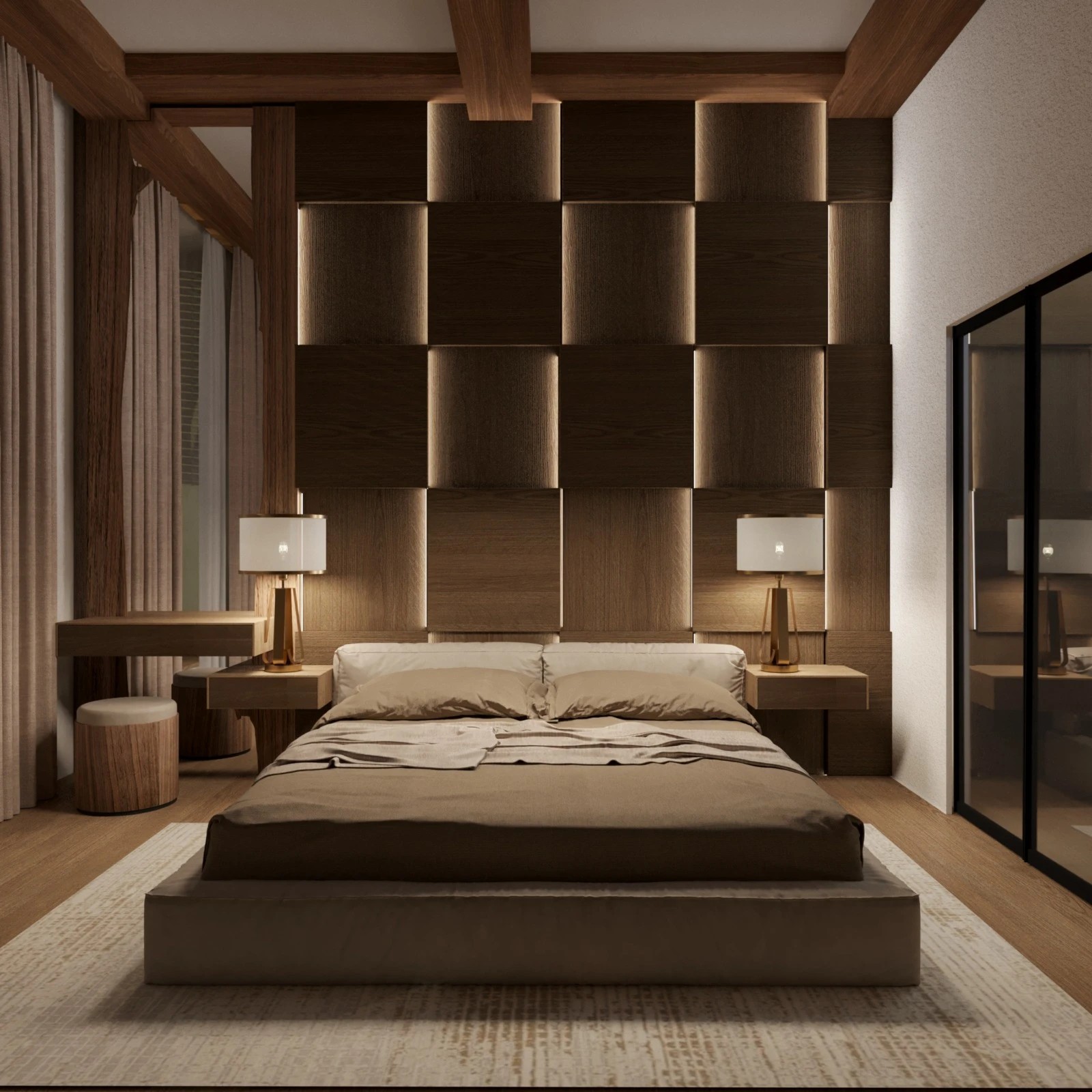 Проект квартиры с использованием натуральных материалов