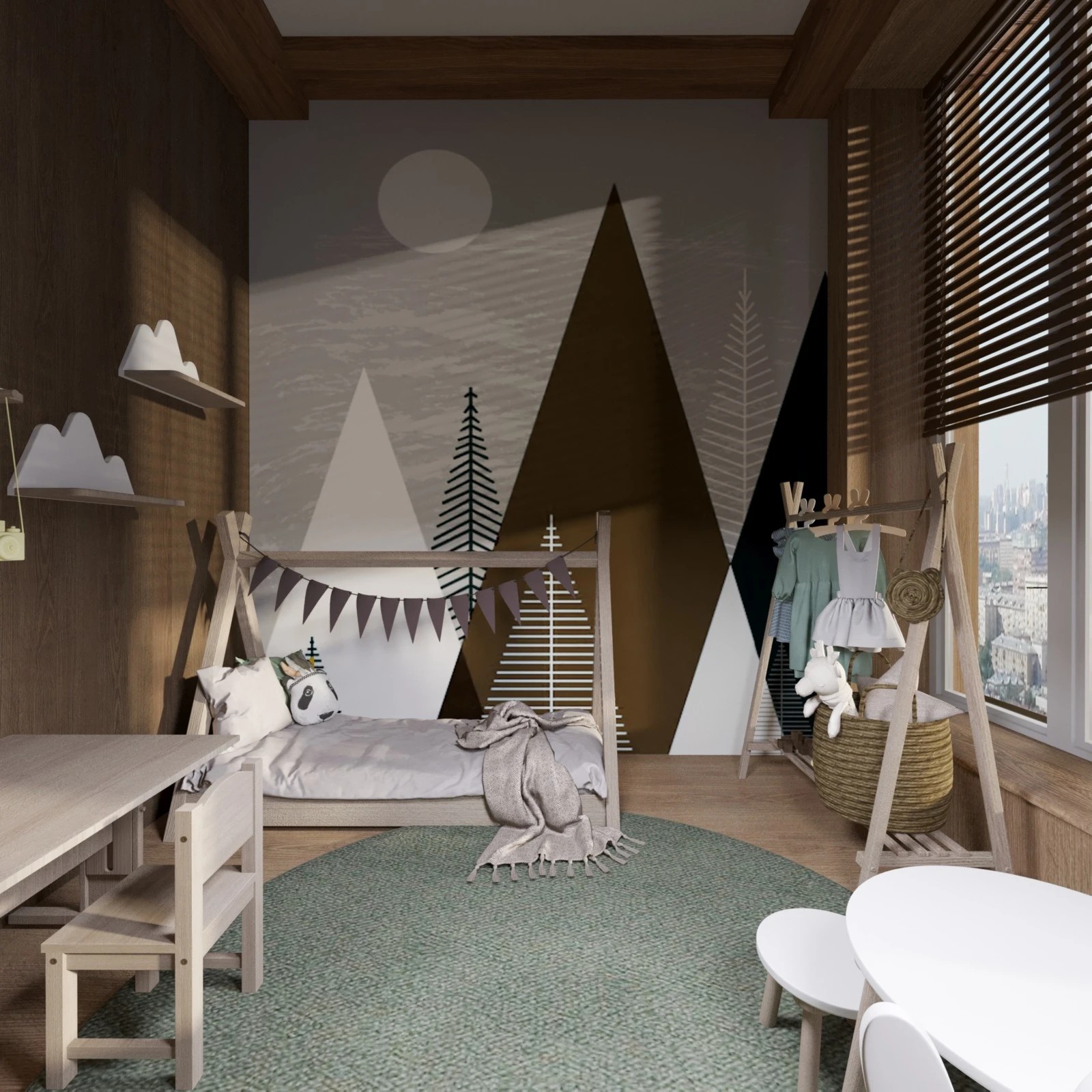 Проект квартиры с использованием натуральных материалов