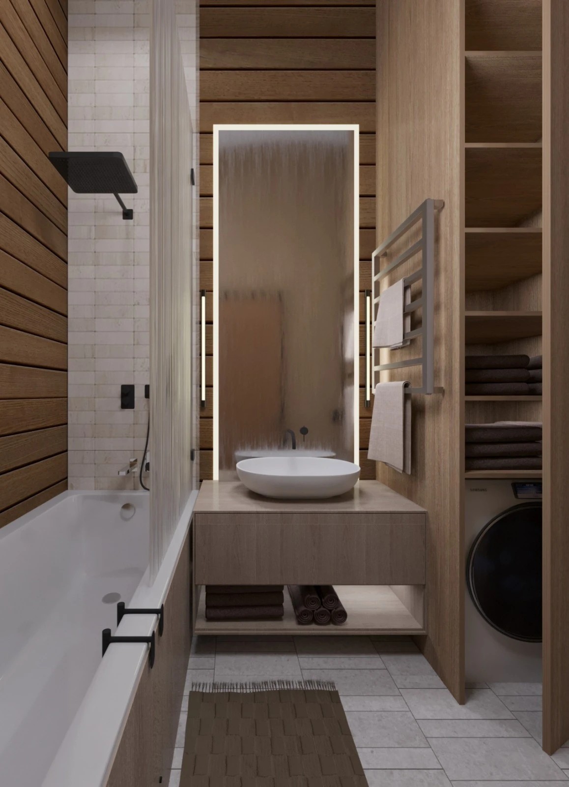 Проект квартиры с использованием натуральных материалов