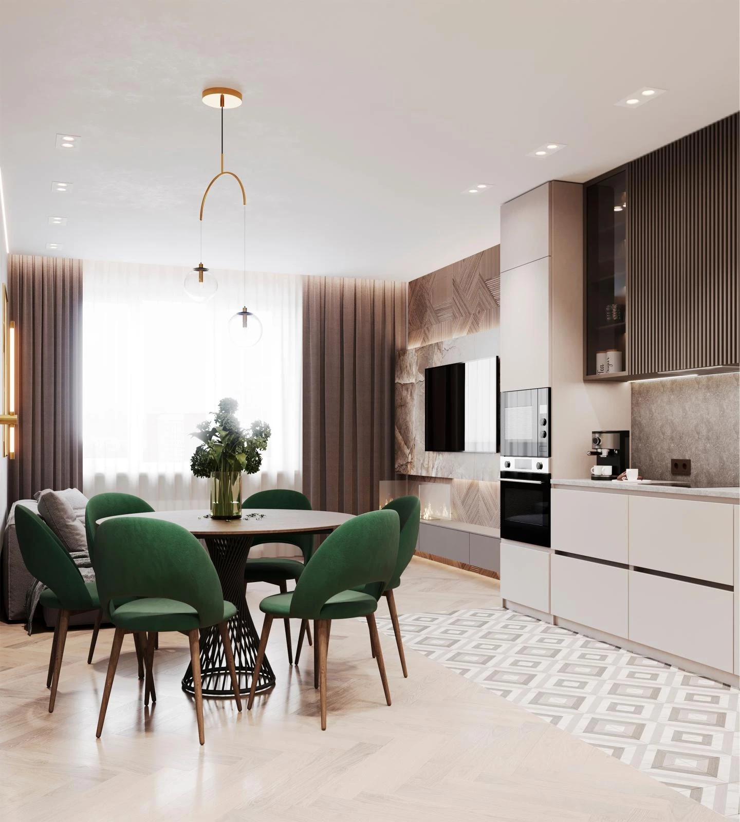 Проект трёхкомнатной квартиры для молодой семьи