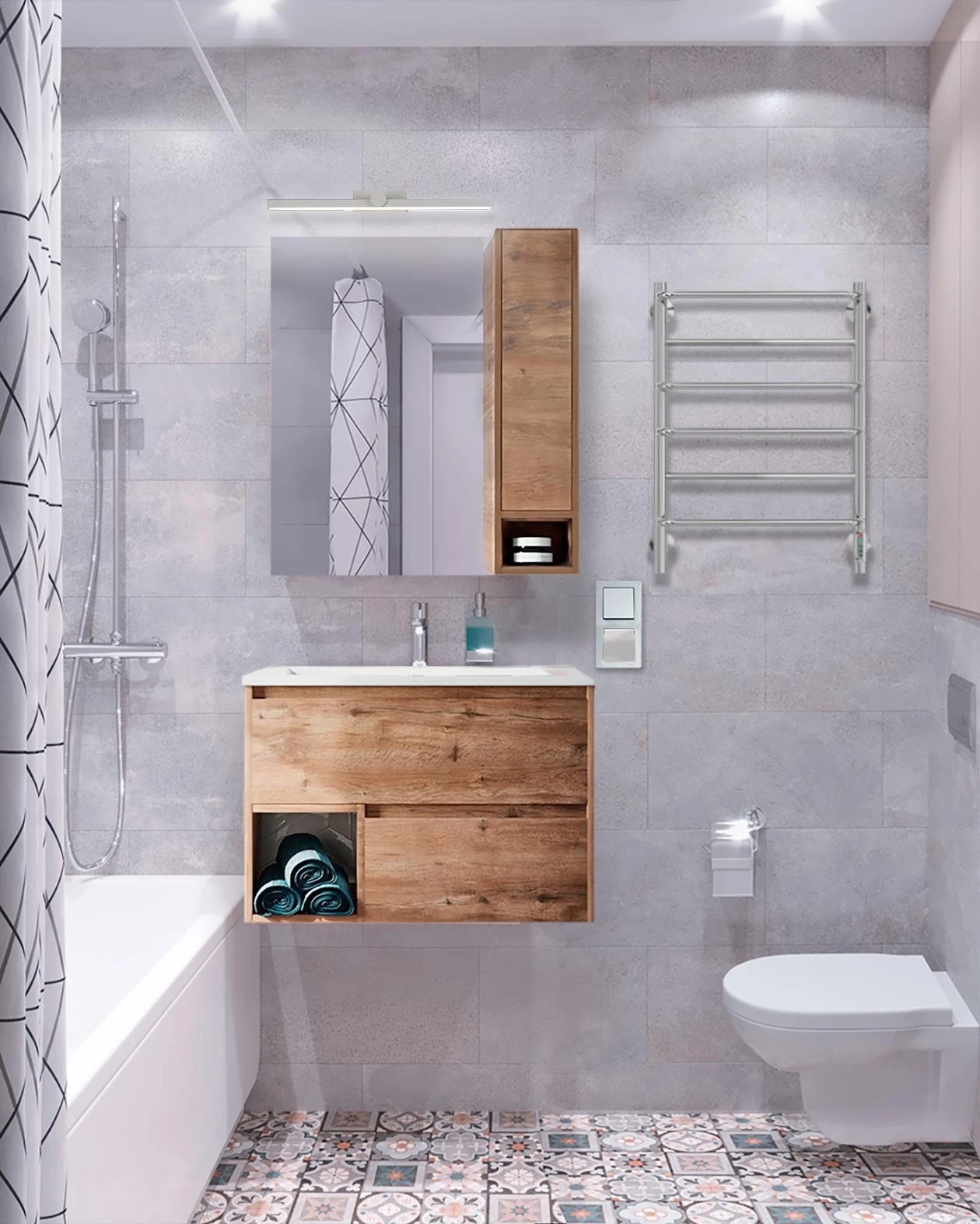 Дизайн-проект однокомнатной квартиры для молодой девушки