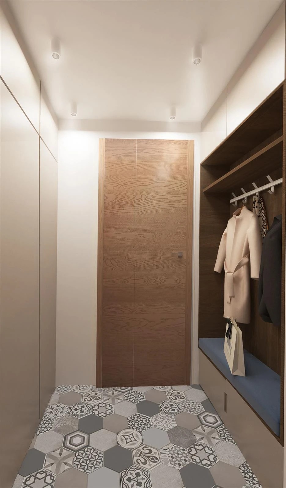 Интерьер первого этажа частного дома