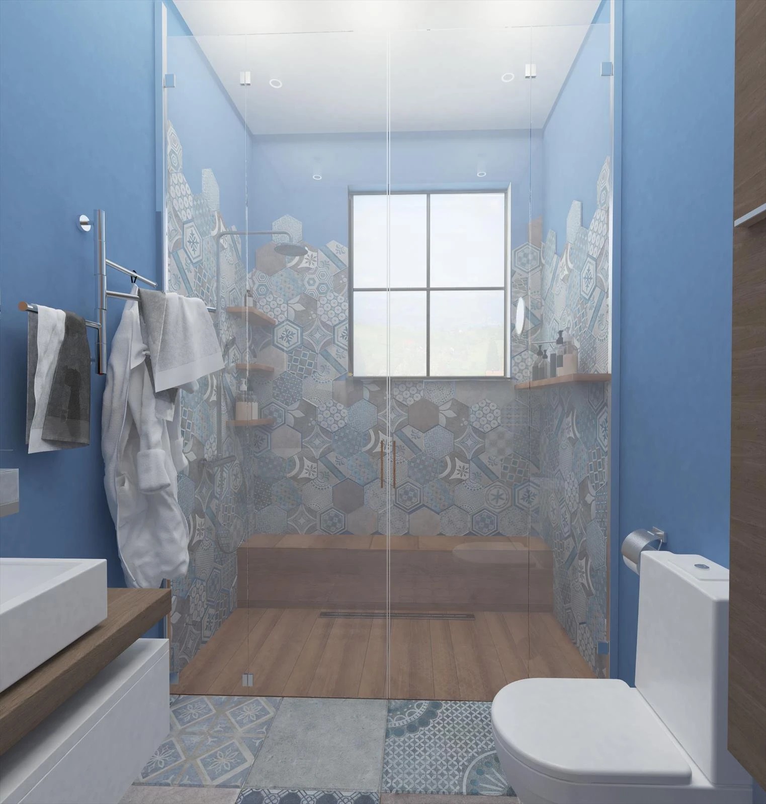 Интерьер первого этажа частного дома