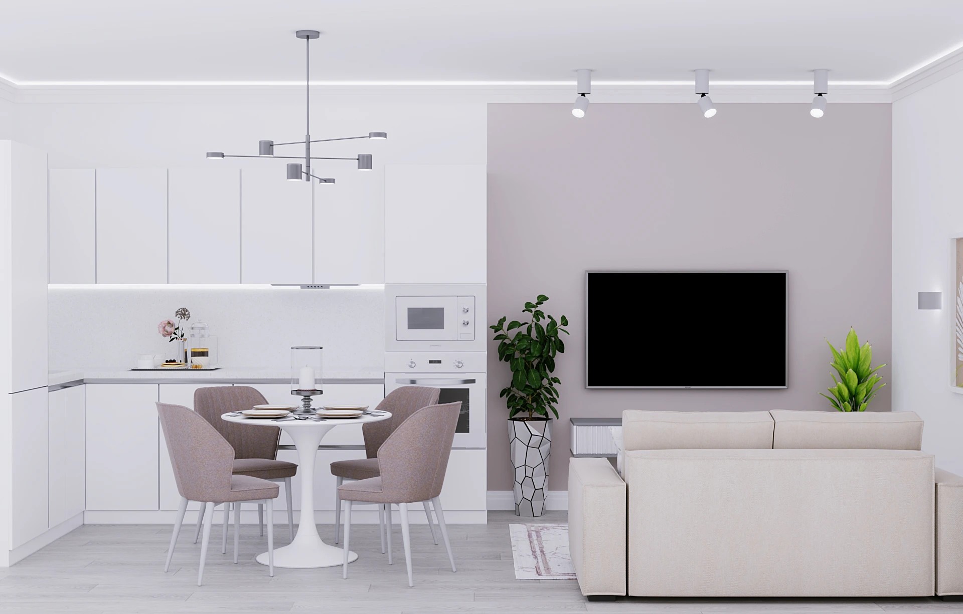 Современная квартира для двоих, ул. Двинская д.6