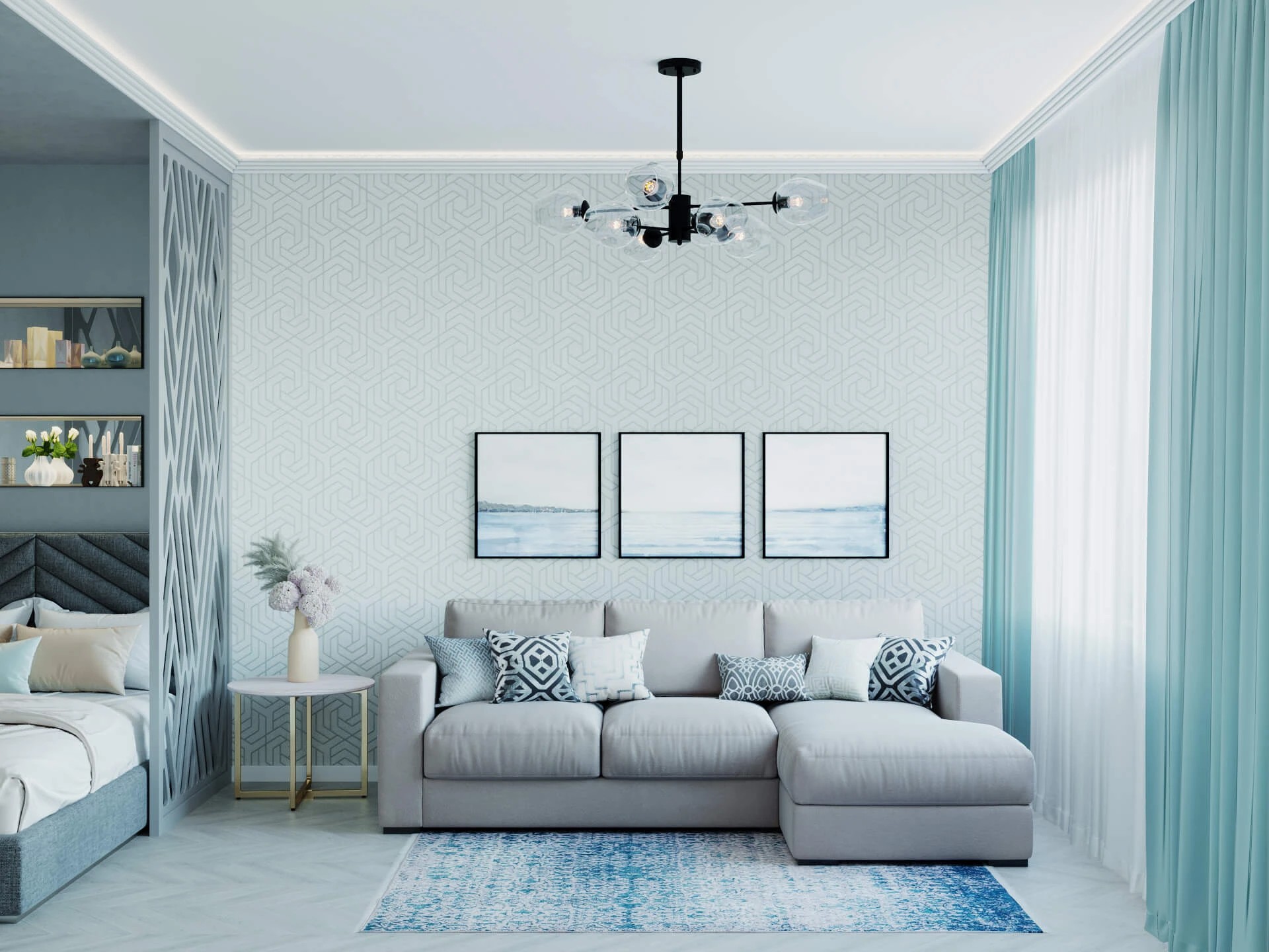 Элегантная квартира для девушки