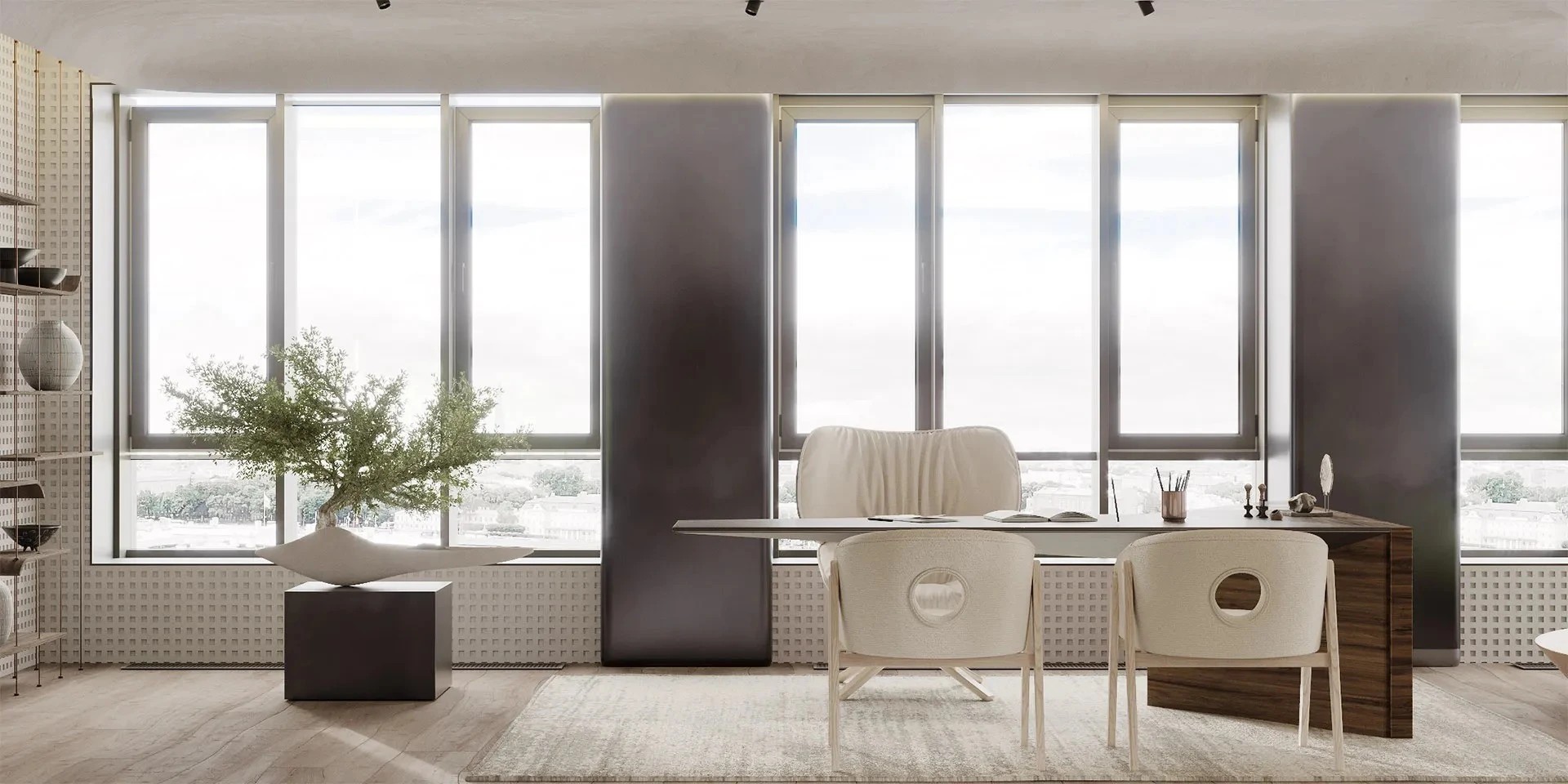 Кабинет в стиле Ваби-Саби