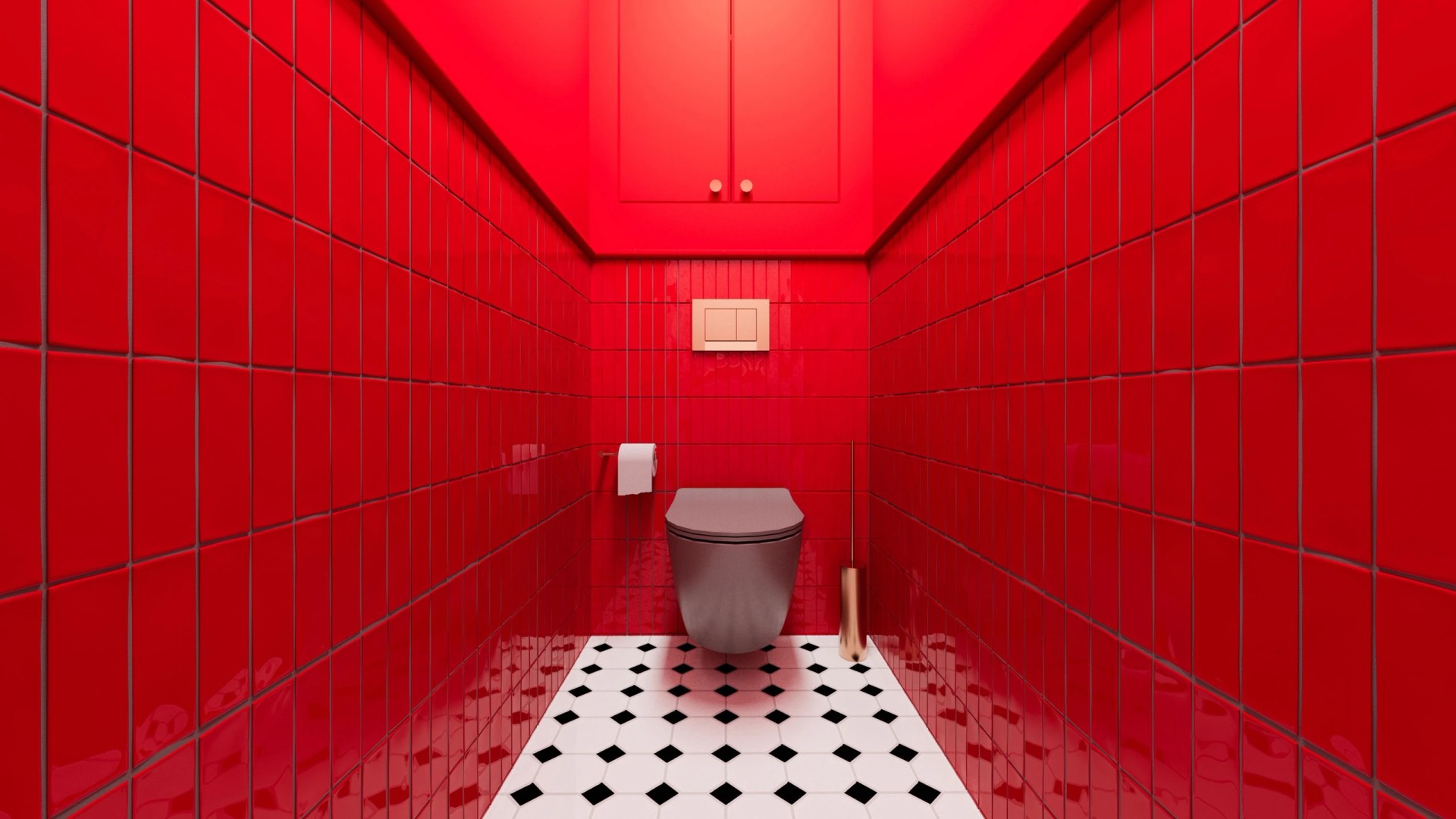 Яркий интерьер