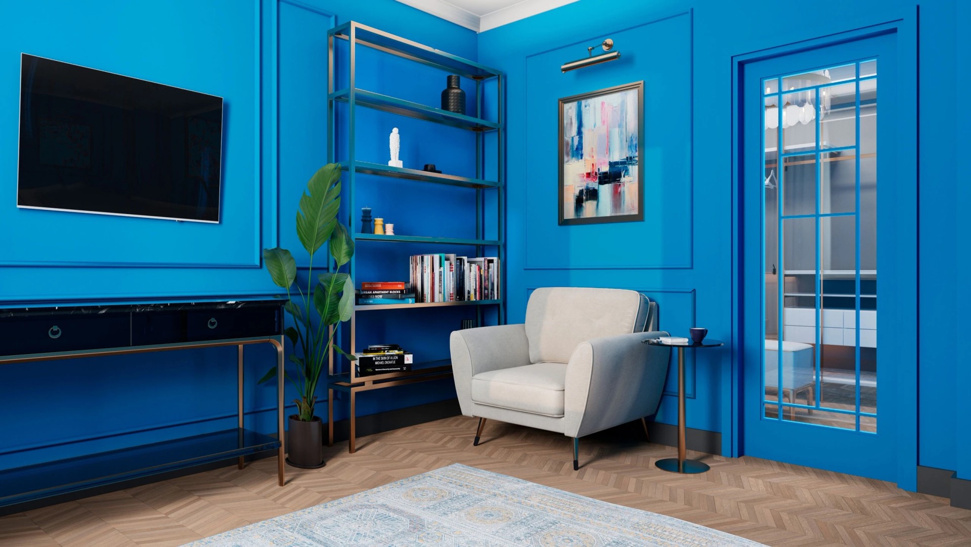 Яркий интерьер