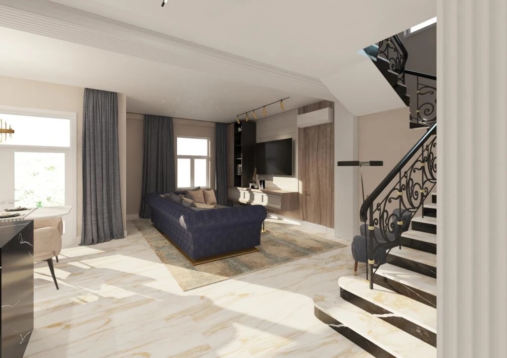 3D-ВИЗУАЛИЗАЦИИ В ЗАГОРОДНОМ ДОМЕ НА НОВОЙ РИГЕ