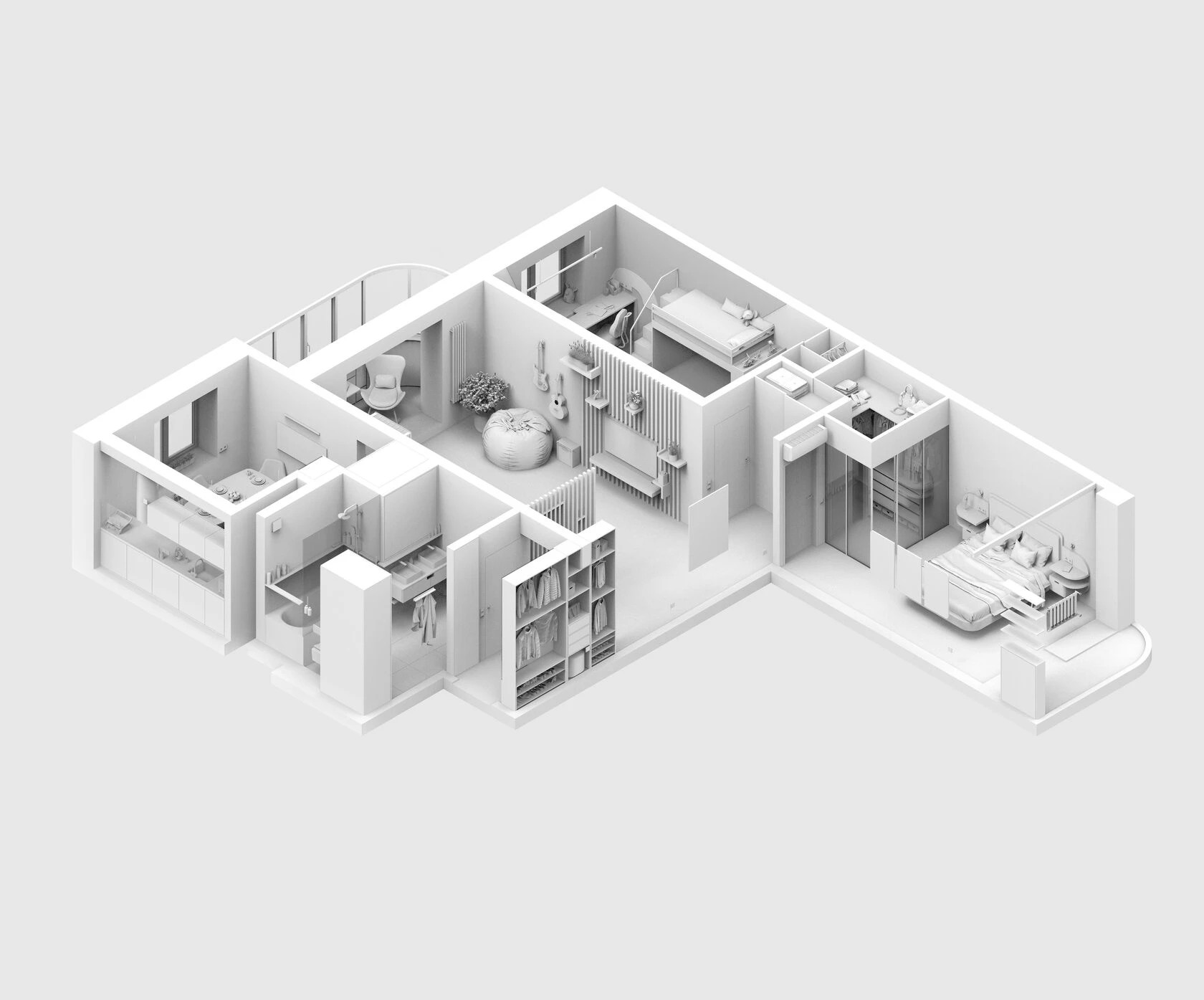 Пентхаус с видом в парк