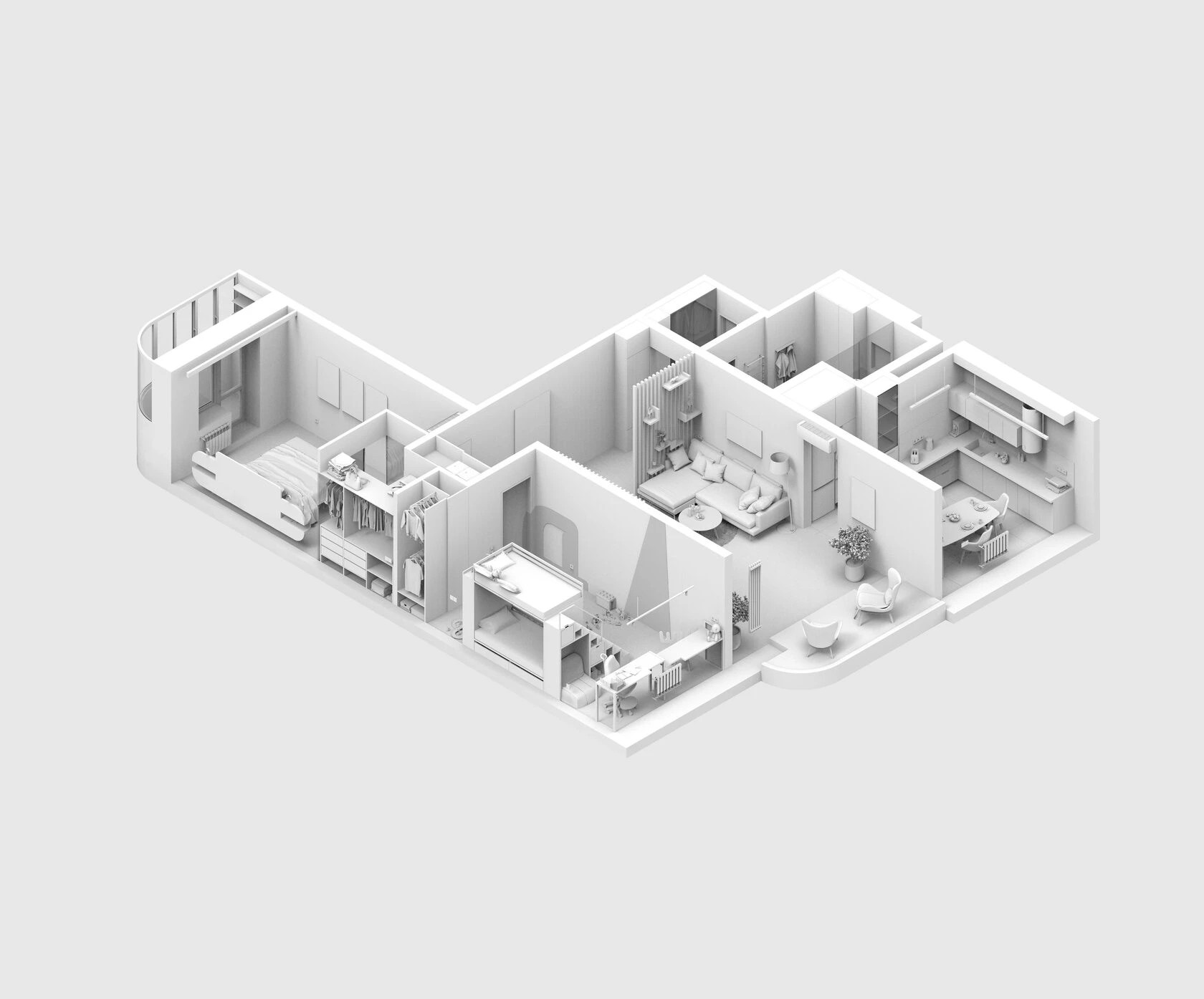 Пентхаус с видом в парк