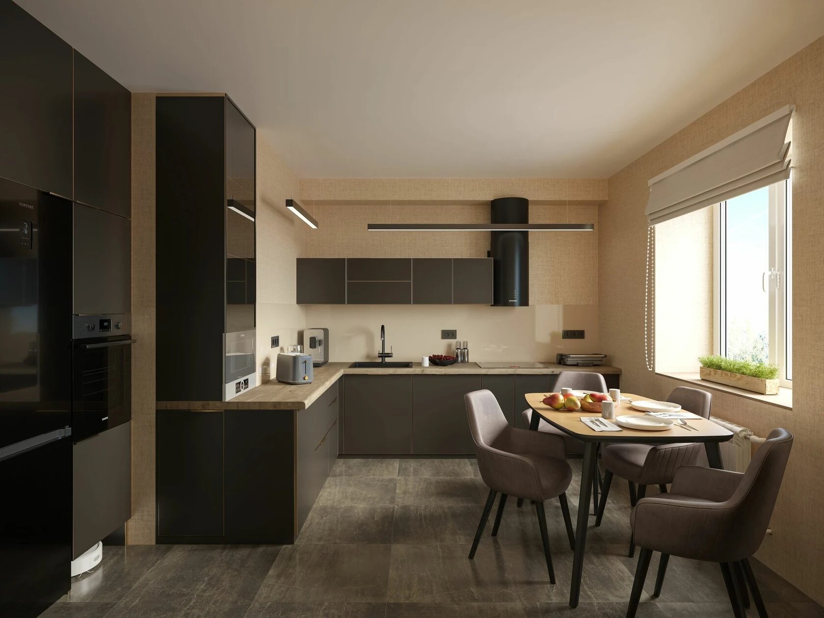 Пентхаус с видом в парк