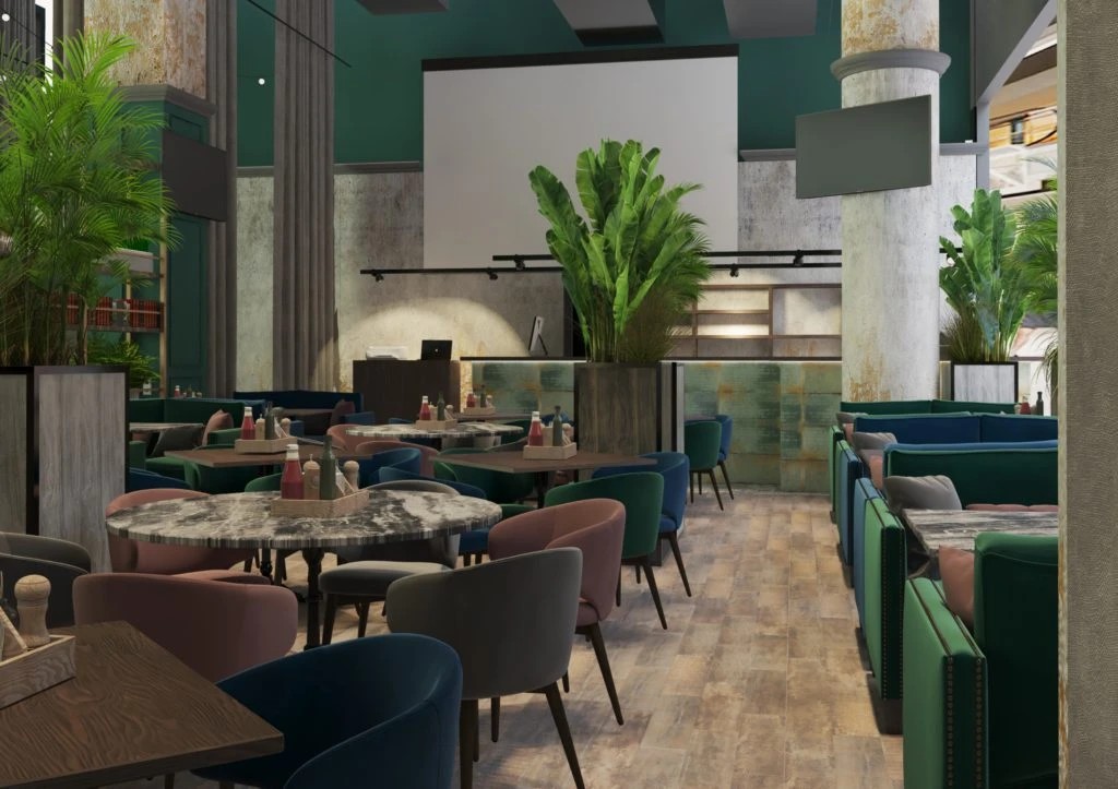 ДИЗАЙН ПРОЕКТ РЕСТОРАНА В ТРЦ «САЛАРИС»