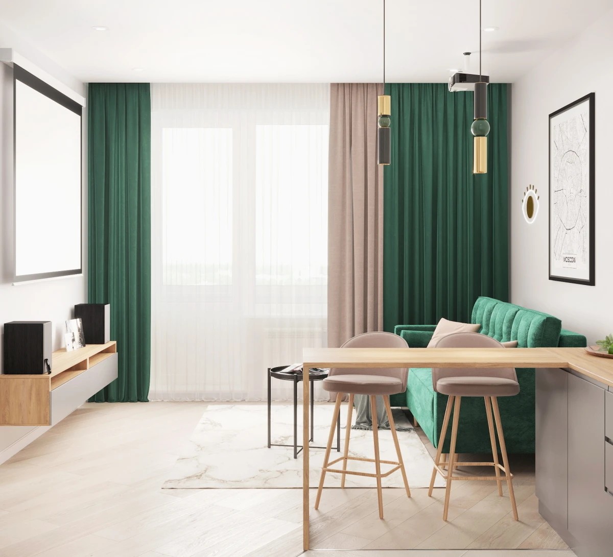 Евродвушка в ЖК "Фестиваль-Парк"