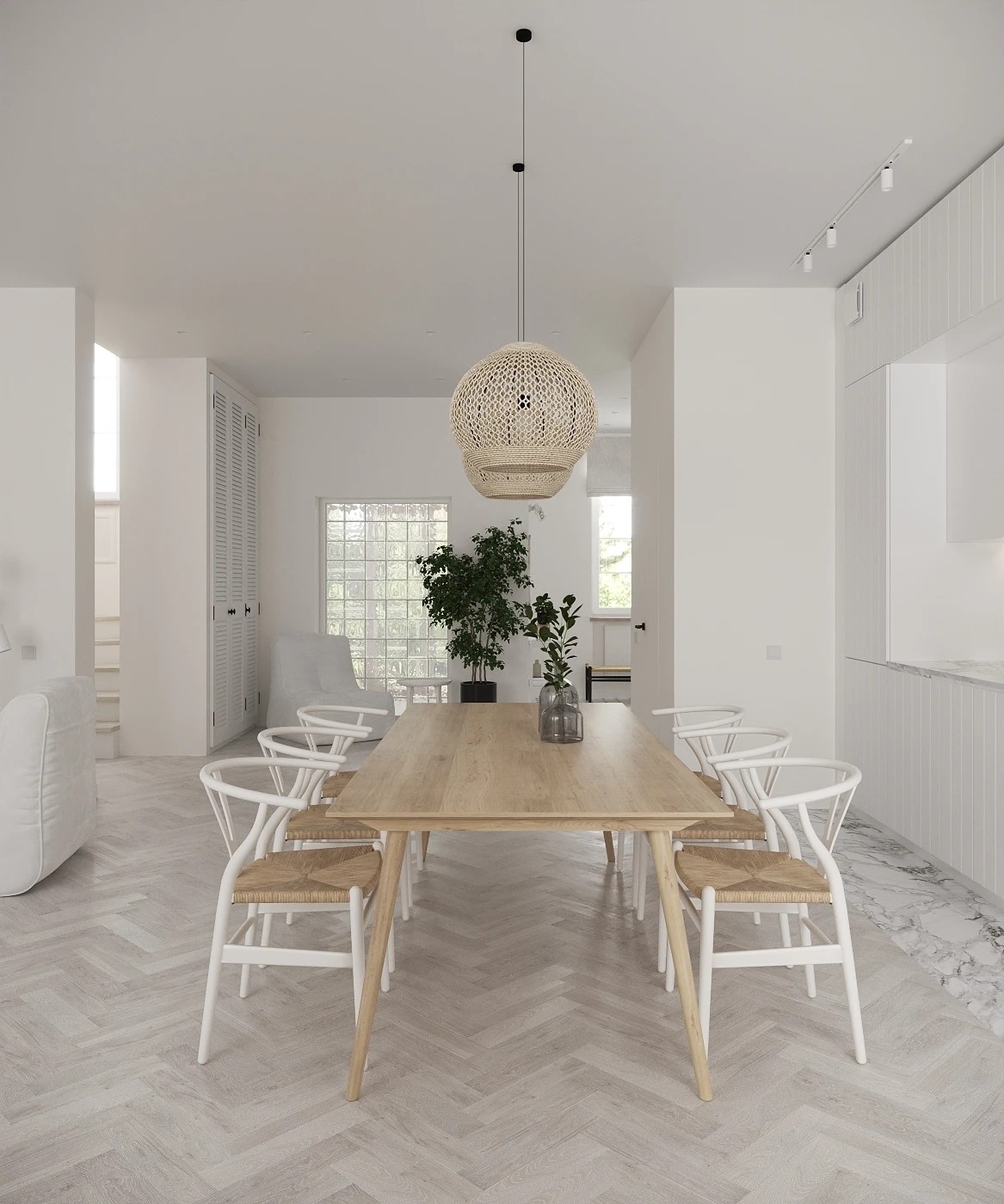 Белый дуплекс в КП "Суханово Парк"