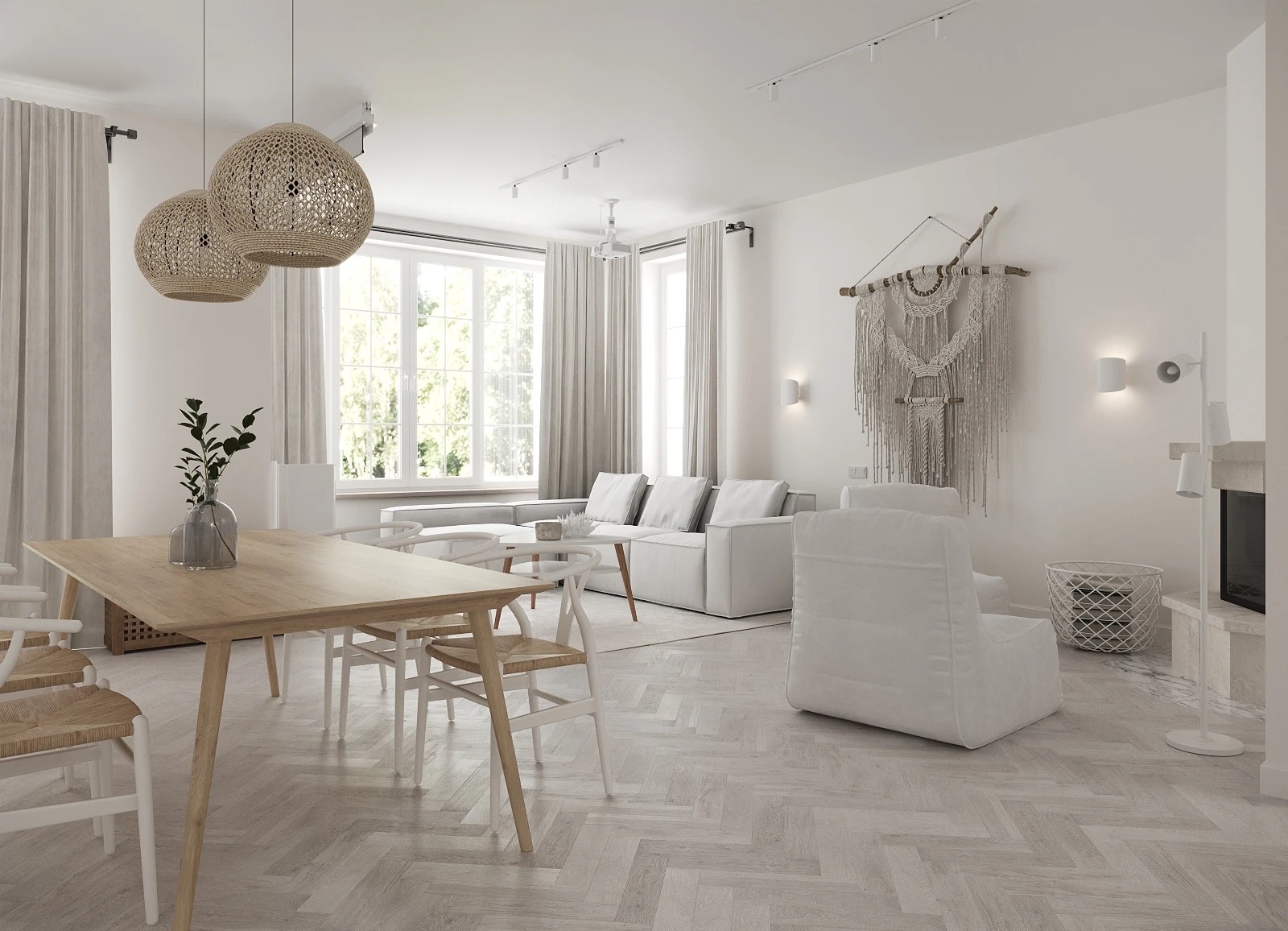 Белый дуплекс в КП "Суханово Парк"