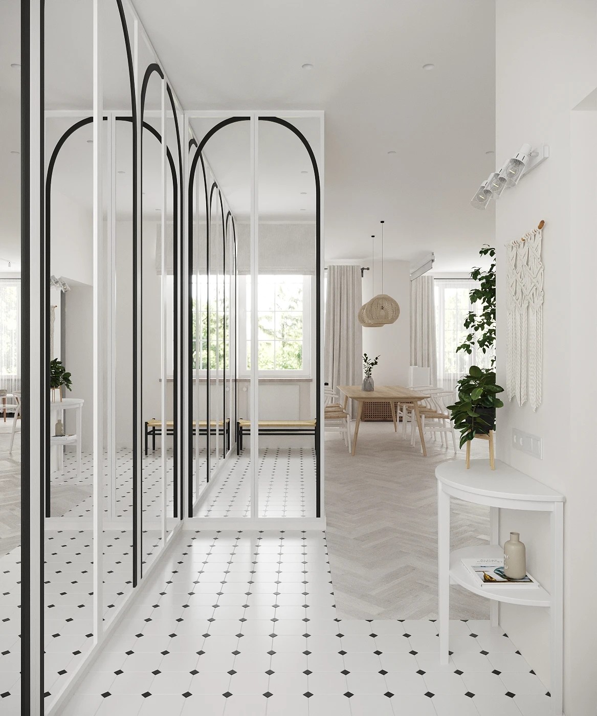 Белый дуплекс в КП "Суханово Парк"