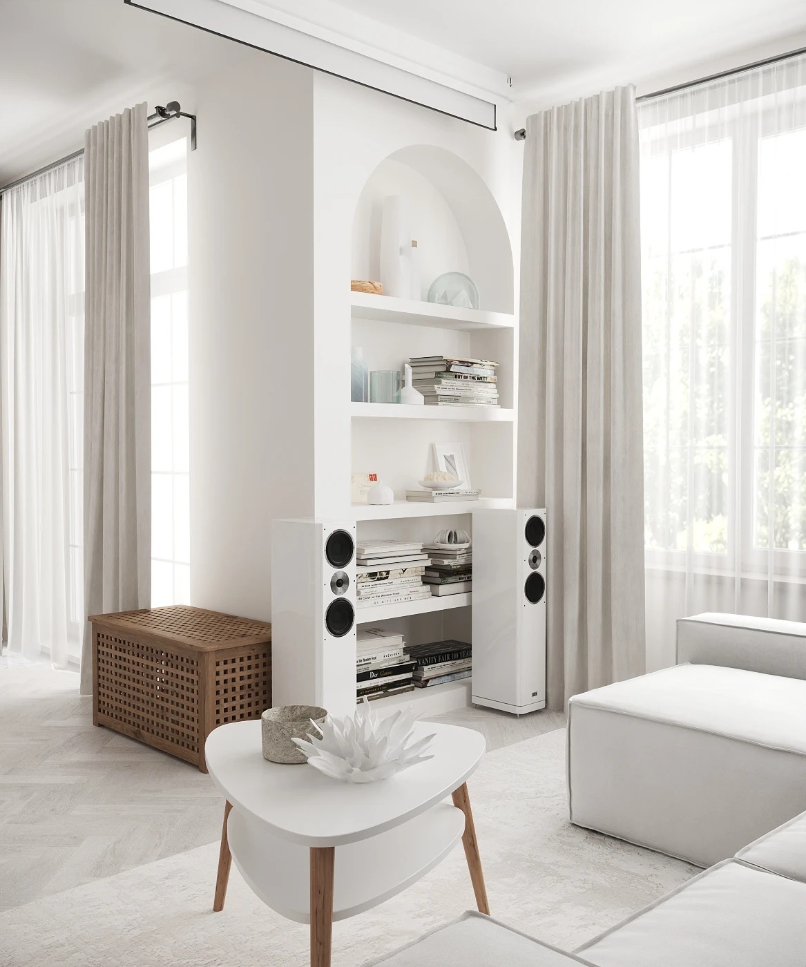 Белый дуплекс в КП "Суханово Парк"