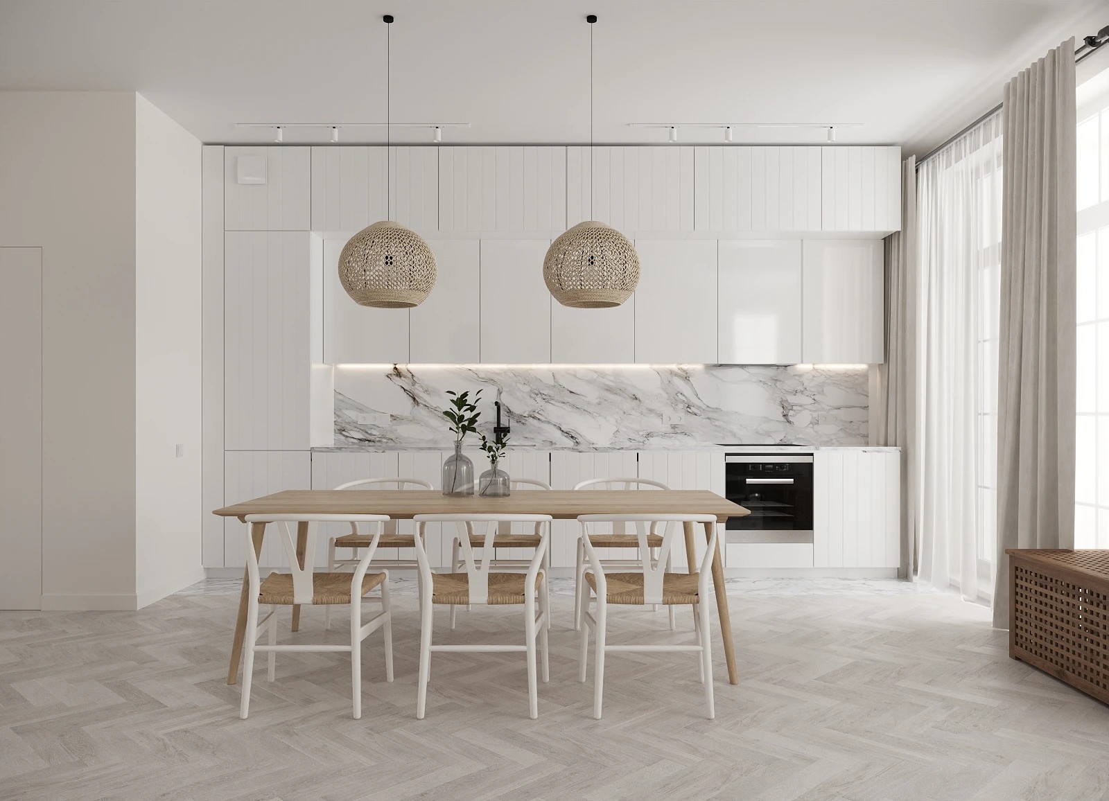 Белый дуплекс в КП "Суханово Парк"