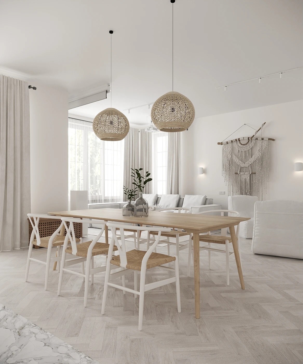 Белый дуплекс в КП "Суханово Парк"