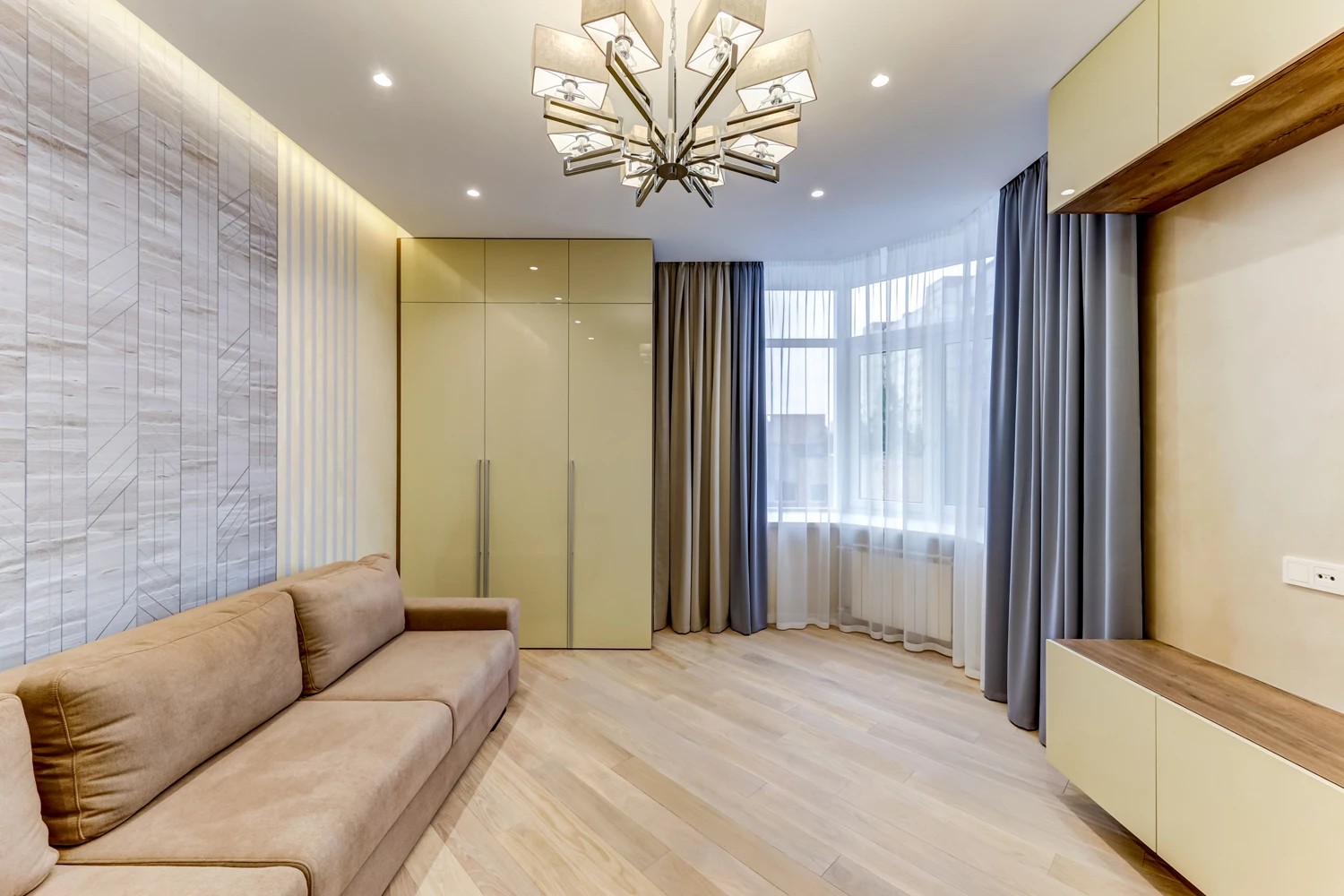 Ремонт 3 комнатной квартиры в светлых тонах