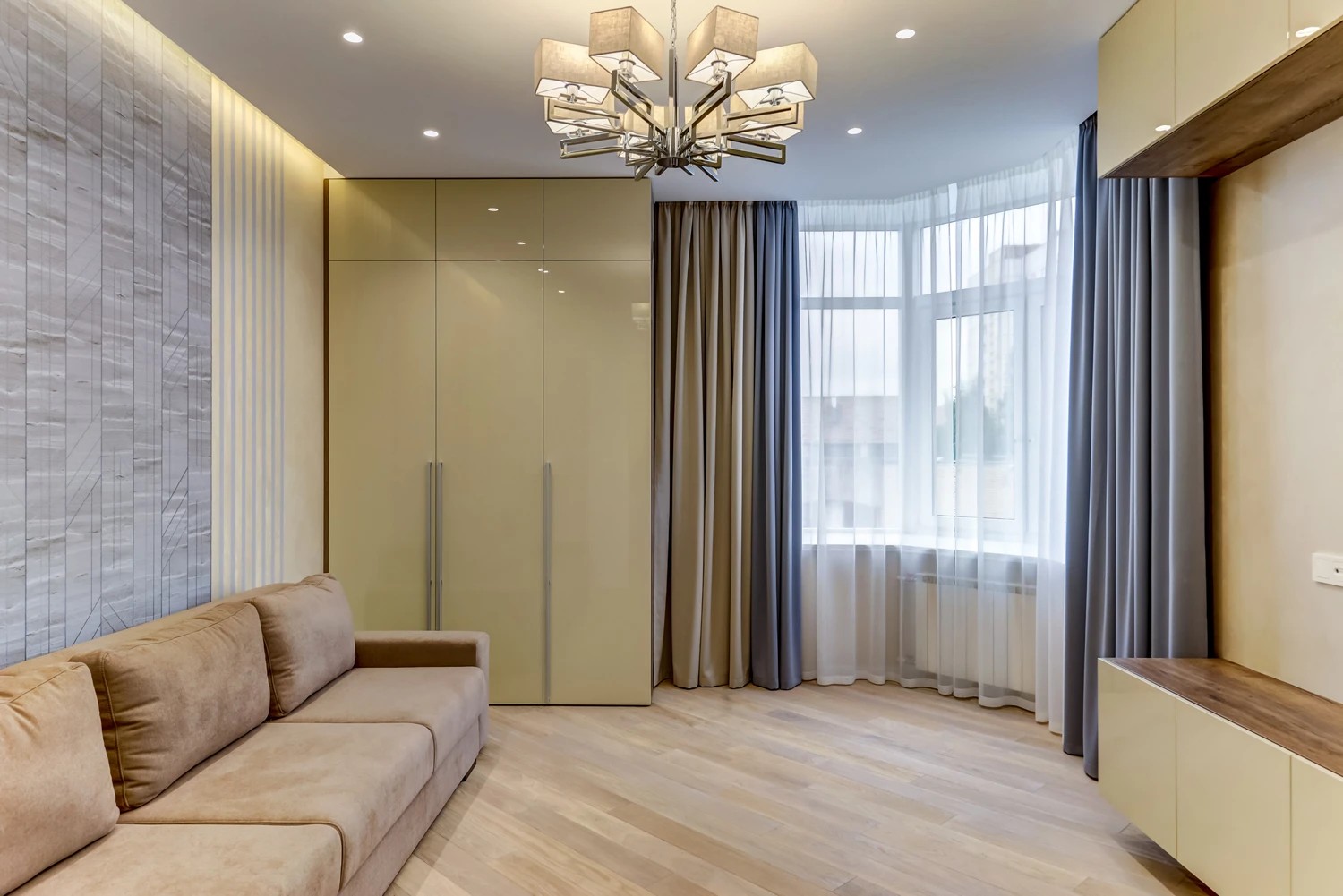 Ремонт 3 комнатной квартиры в светлых тонах