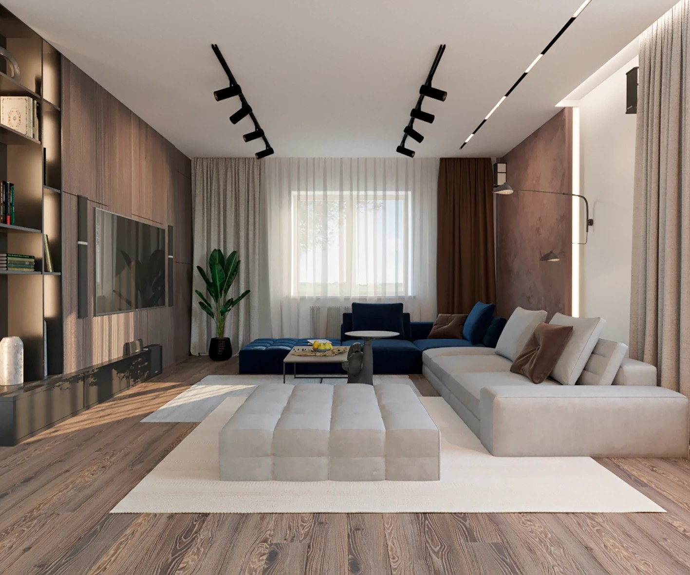 Дизайн загородного дома в современном стиле 1-й этаж