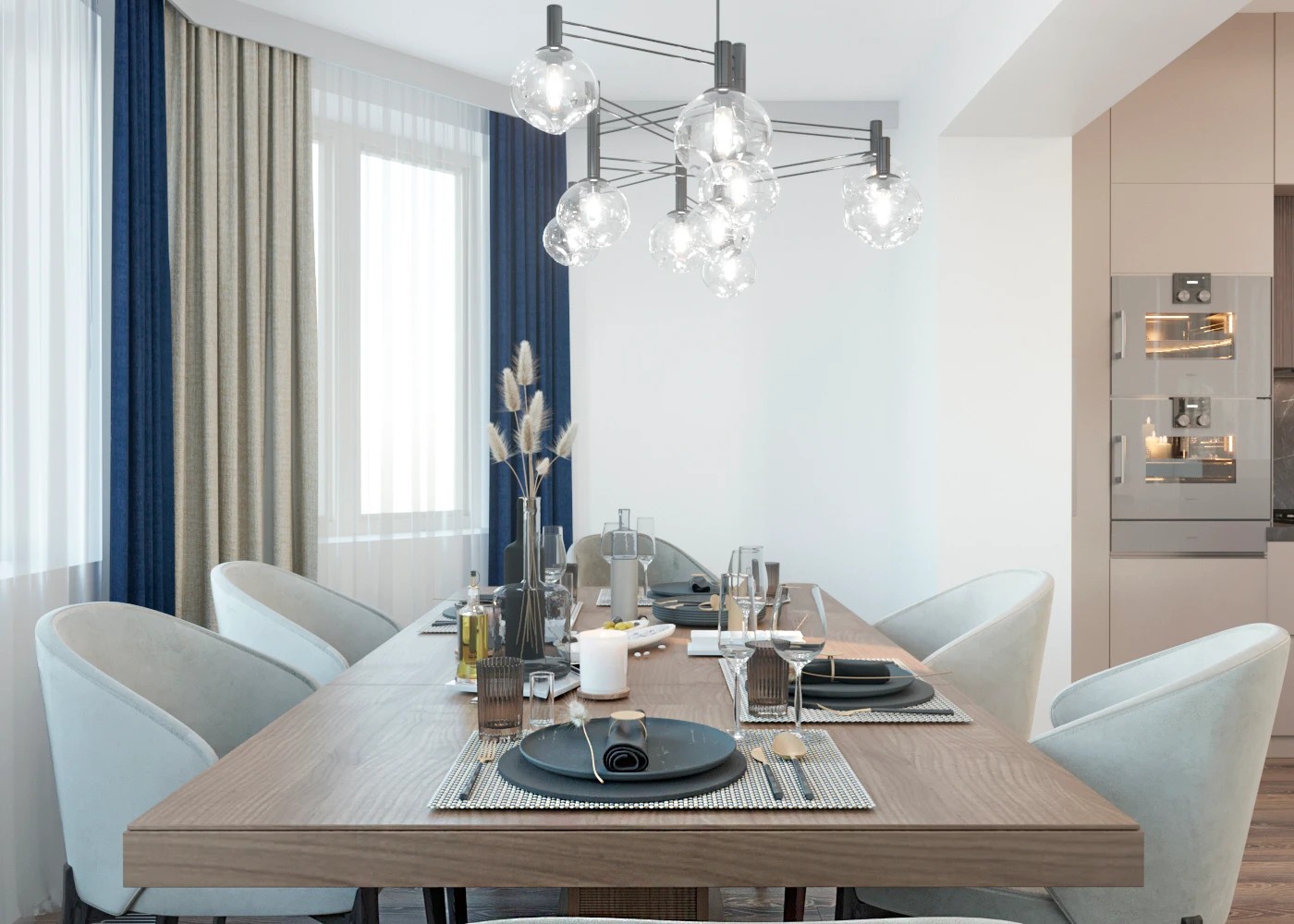 Дизайн загородного дома в современном стиле 1-й этаж