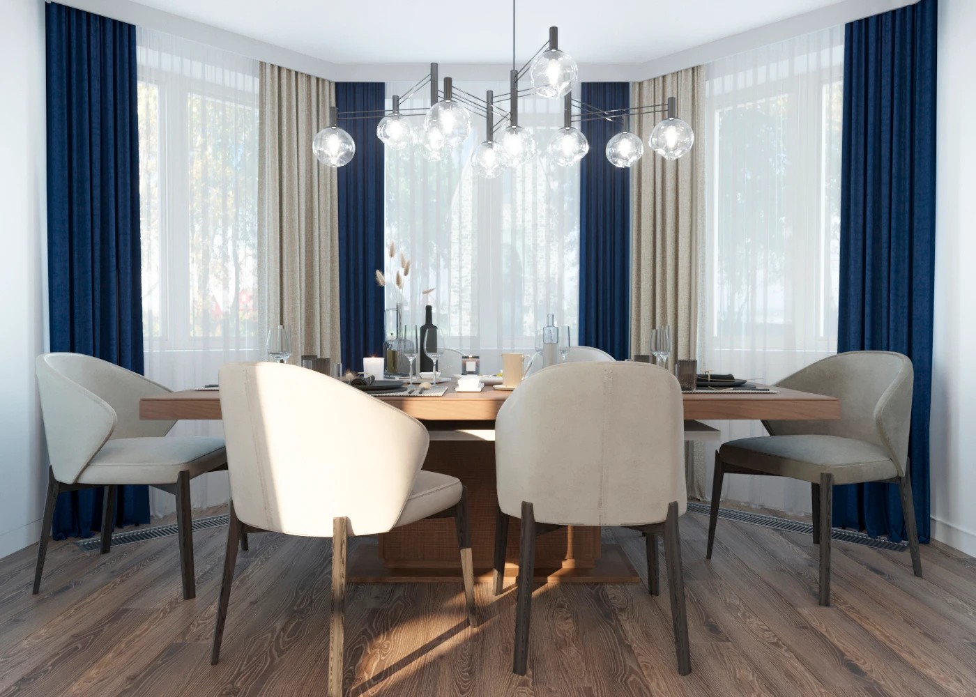 Дизайн загородного дома в современном стиле 1-й этаж