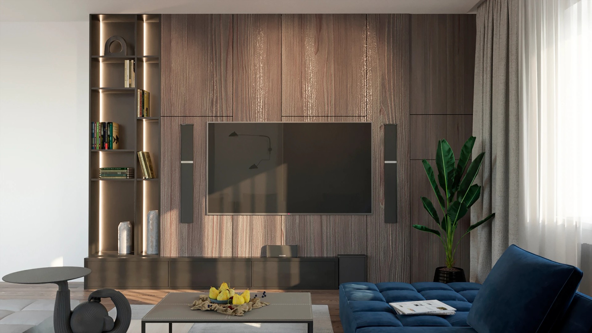 Дизайн загородного дома в современном стиле 1-й этаж