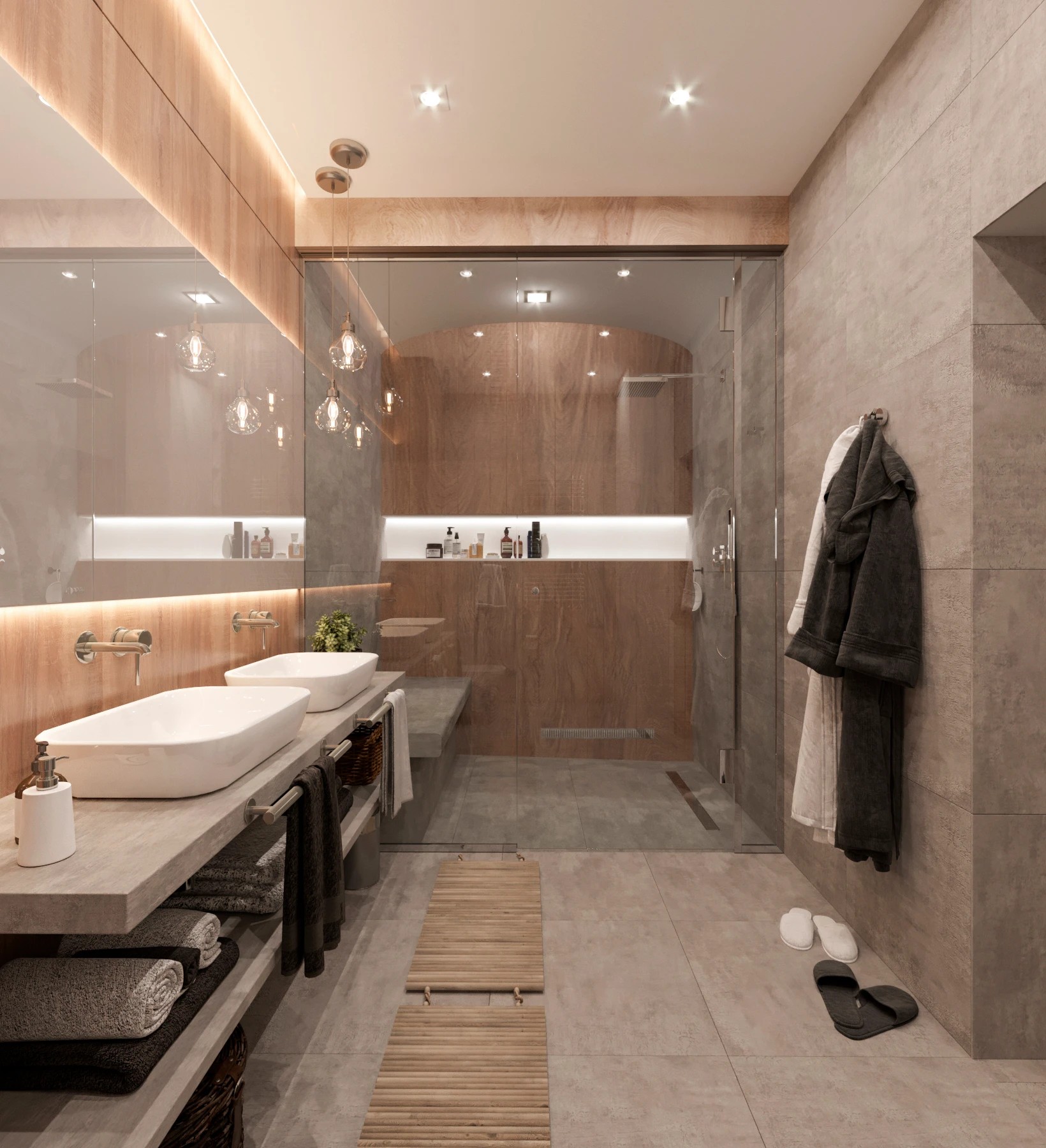 Дизайн загородного дома в современном стиле 1-й этаж