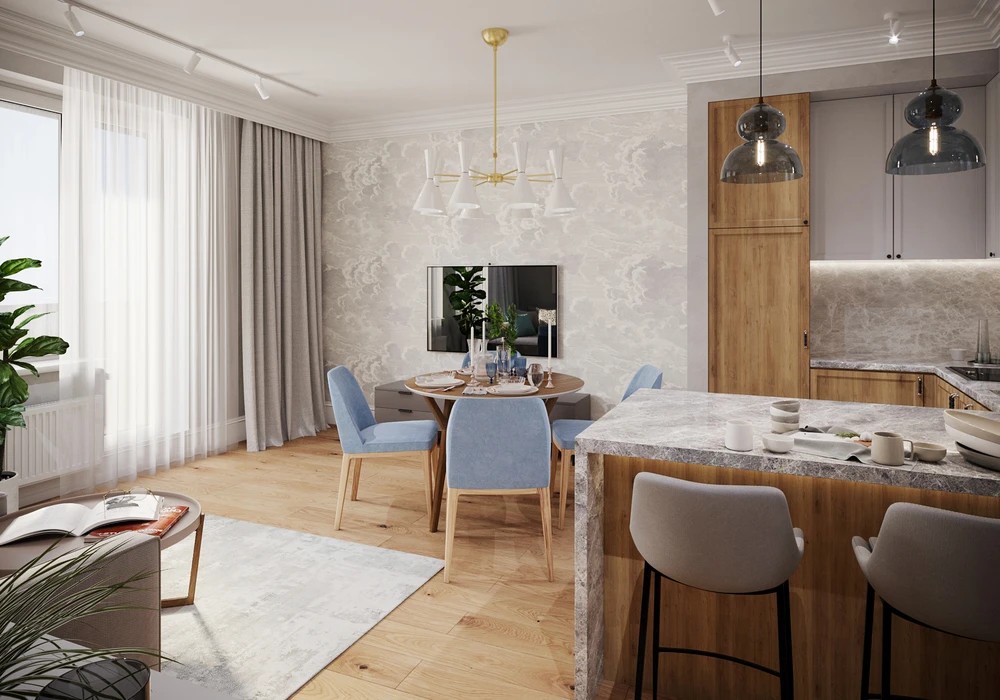 Трехкомнатная квартира в ЖК Палацио