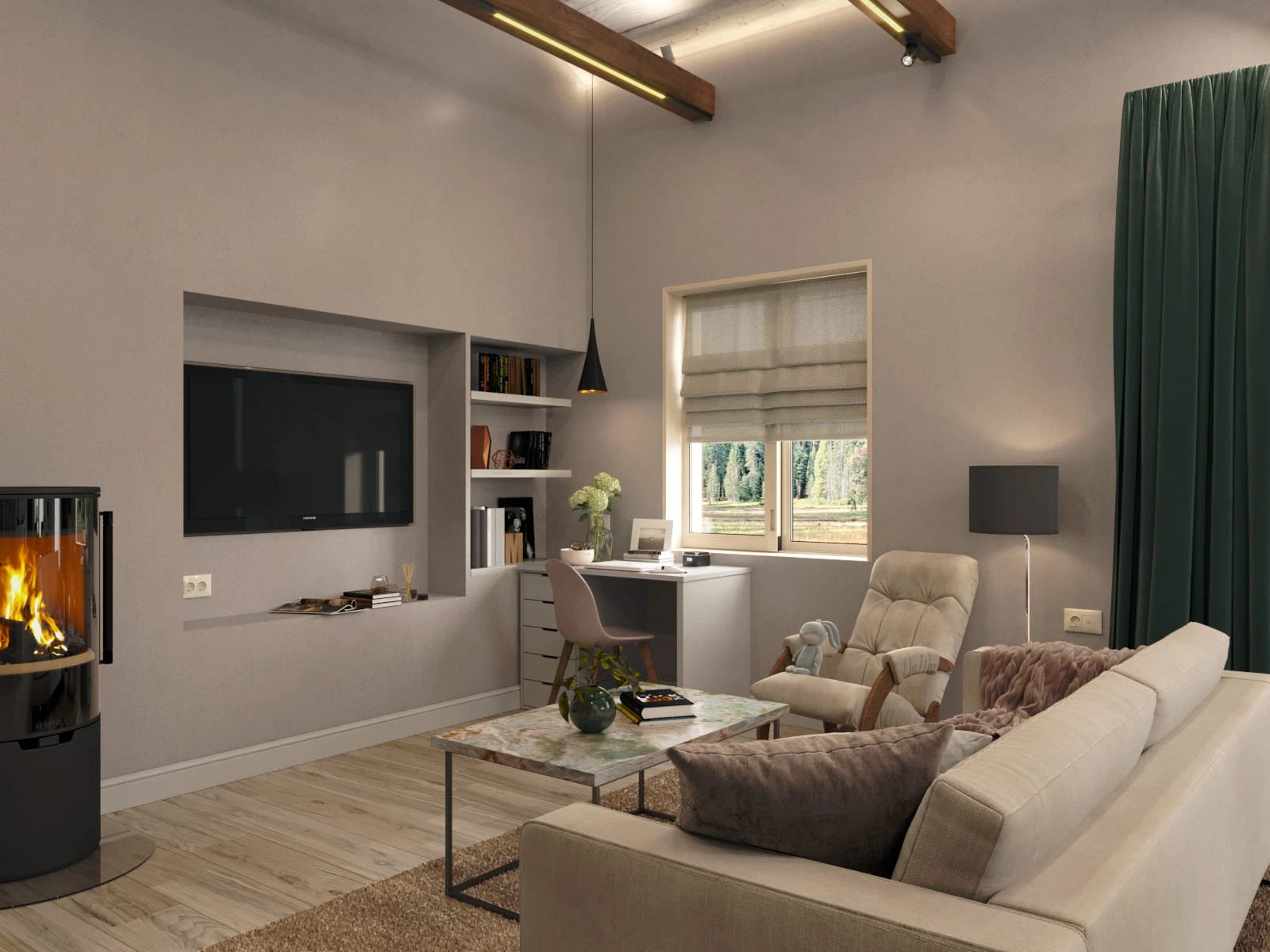 Дизайн загородного дома по проекту Микеа-1