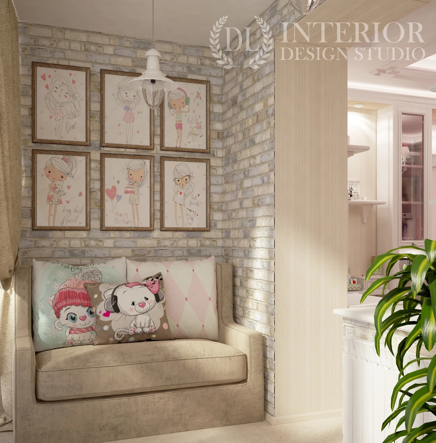 Детская комната для принцессы в КЛАССИЧЕСКОМ СТИЛЕ