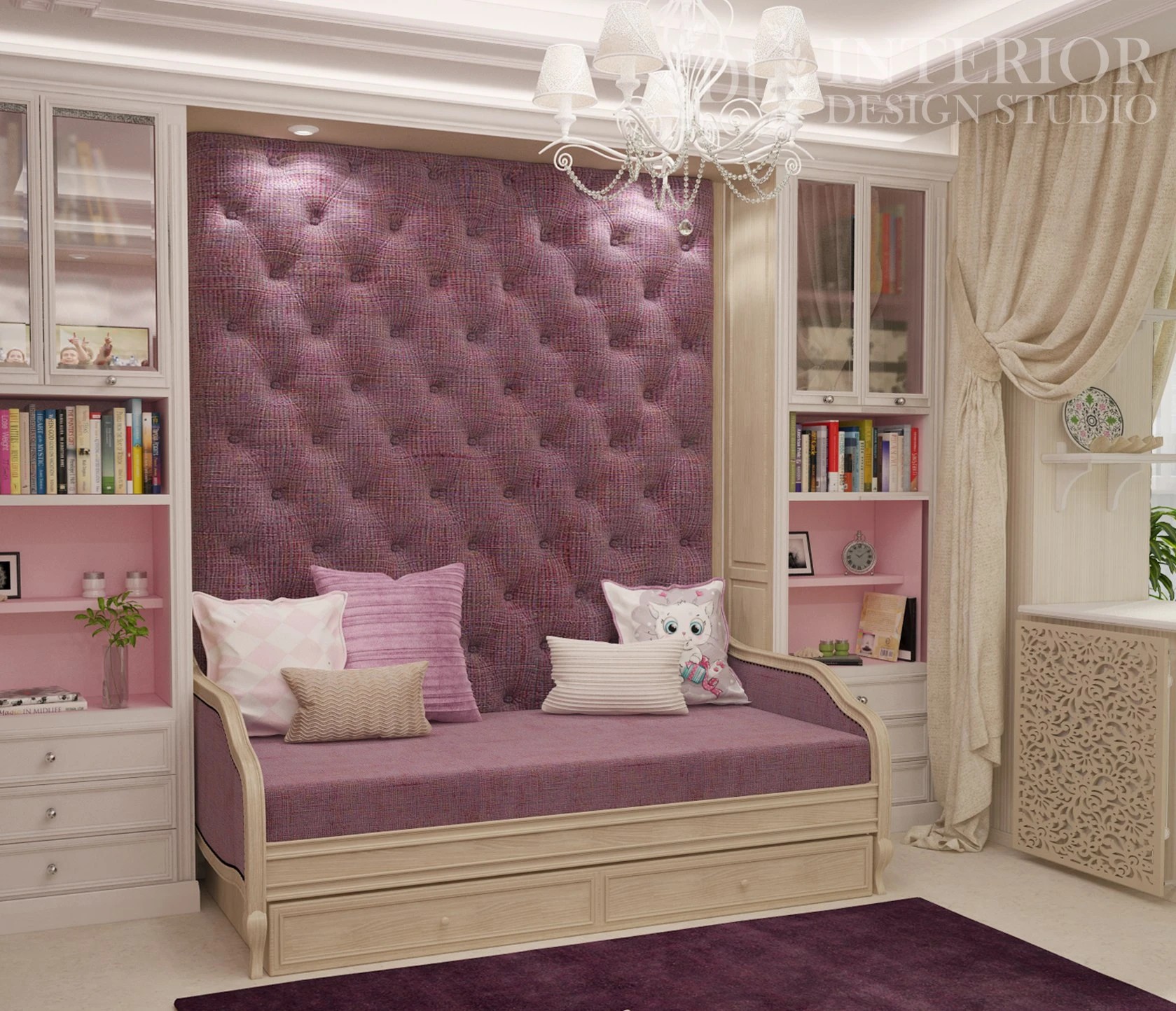 Детская комната для принцессы в КЛАССИЧЕСКОМ СТИЛЕ