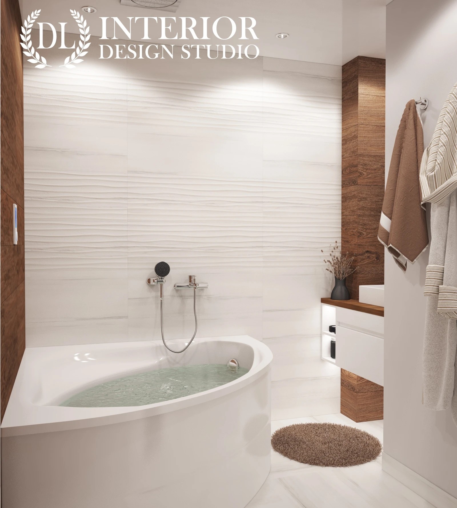 Современный дизайн гостиной с элементами эко-стиля