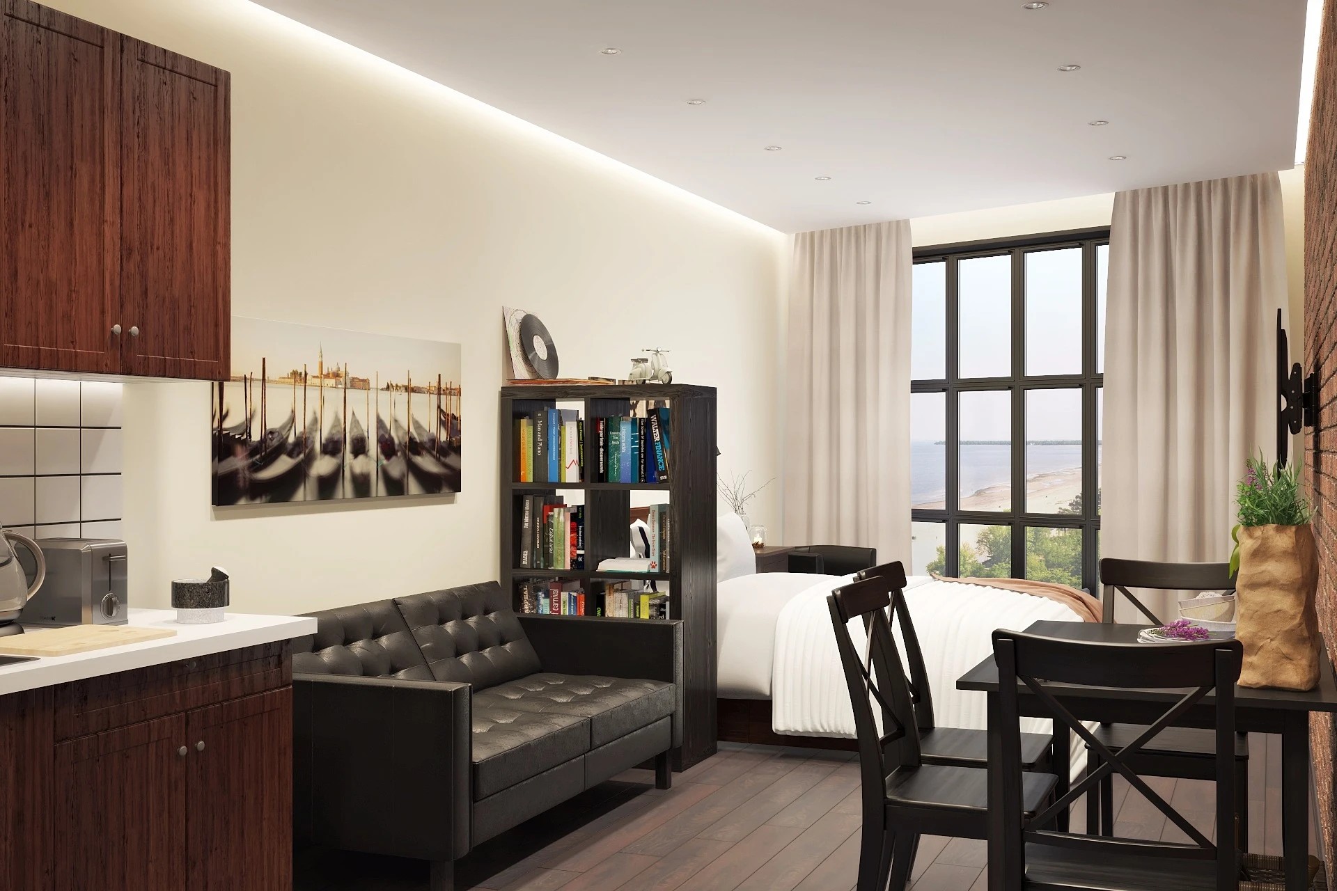 КВАРТИРА-СТУДИЯ СВЕТЛЫЙ МИР ВНУТРИ